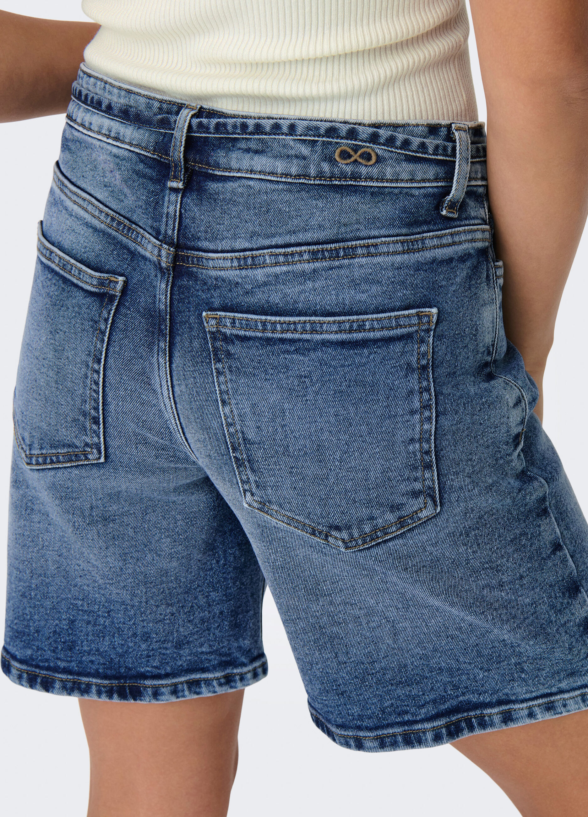 Shorts in denim donna