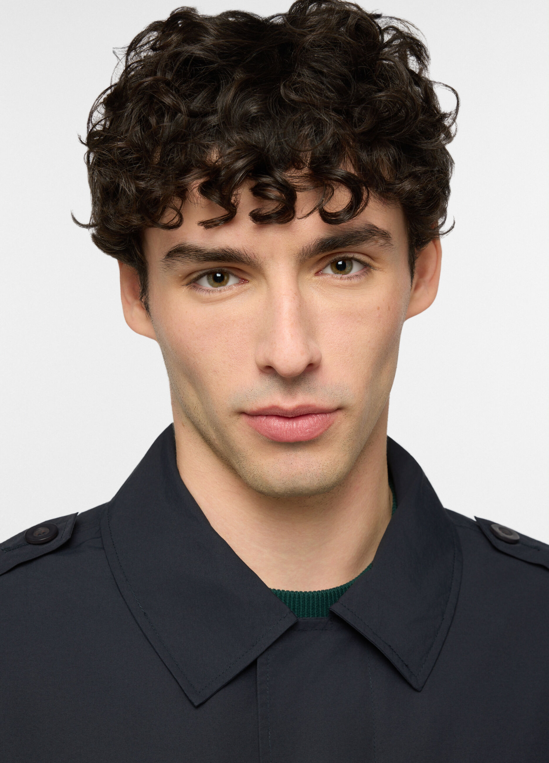 Giacca a camicia in misto cotone uomo_2