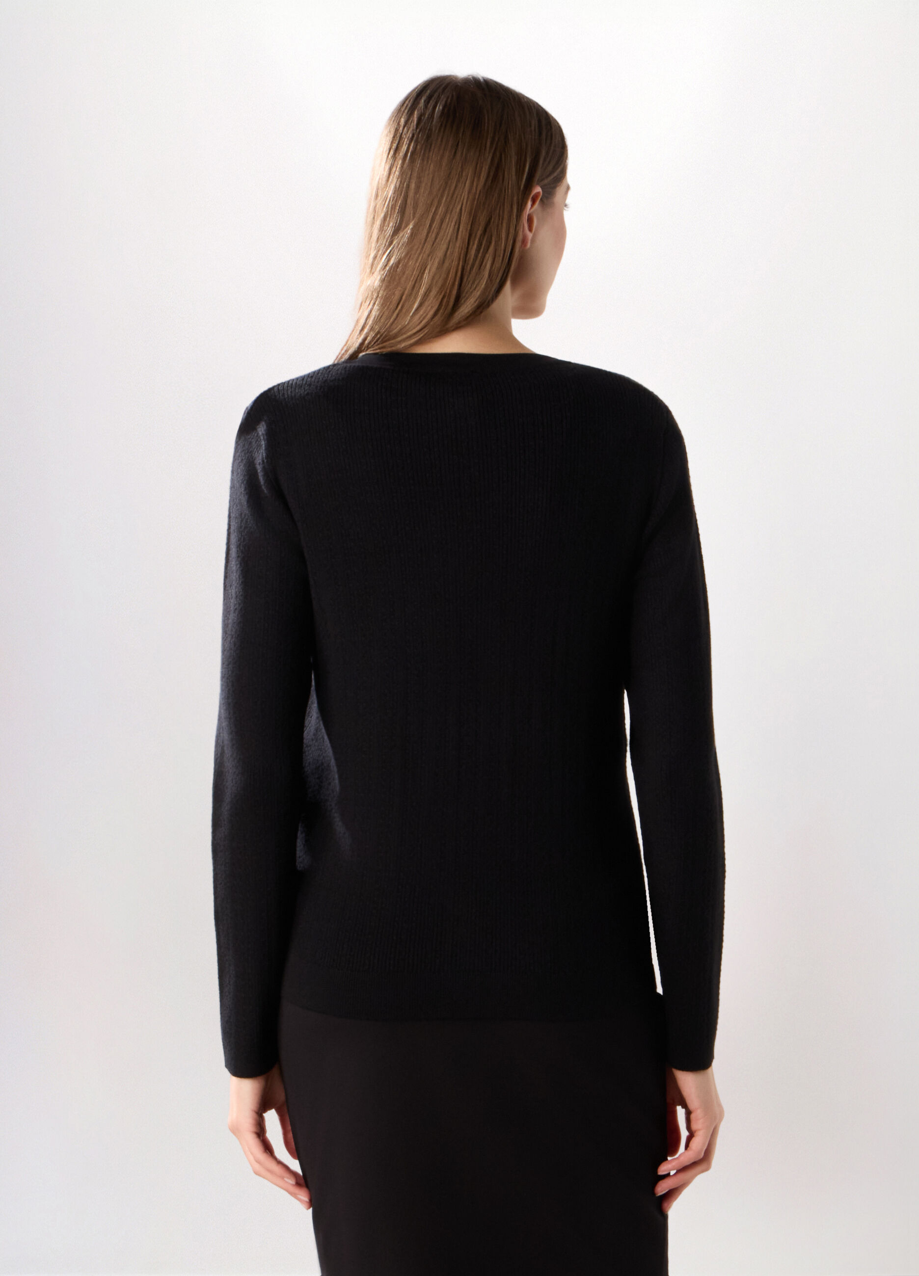 Cardigan misto viscosa donna_1