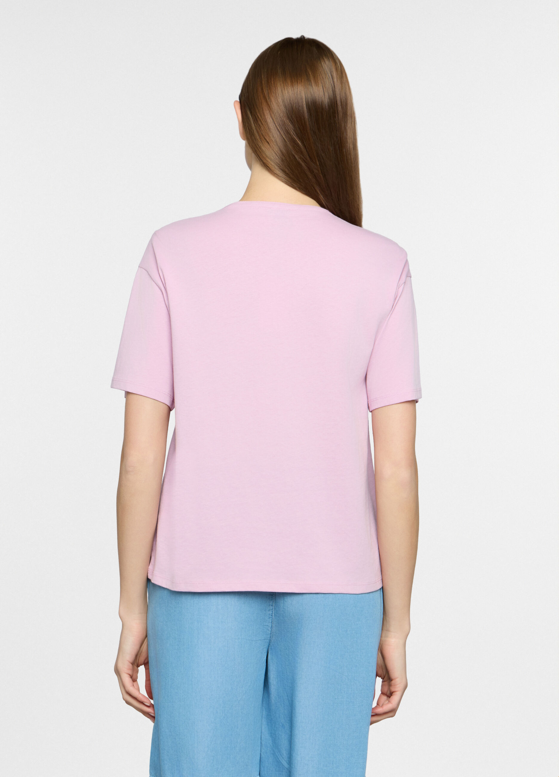 T-shirt girocollo donna _1