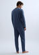 Pantalone pigiama in cotone con cr&ecirc;te uomo_1