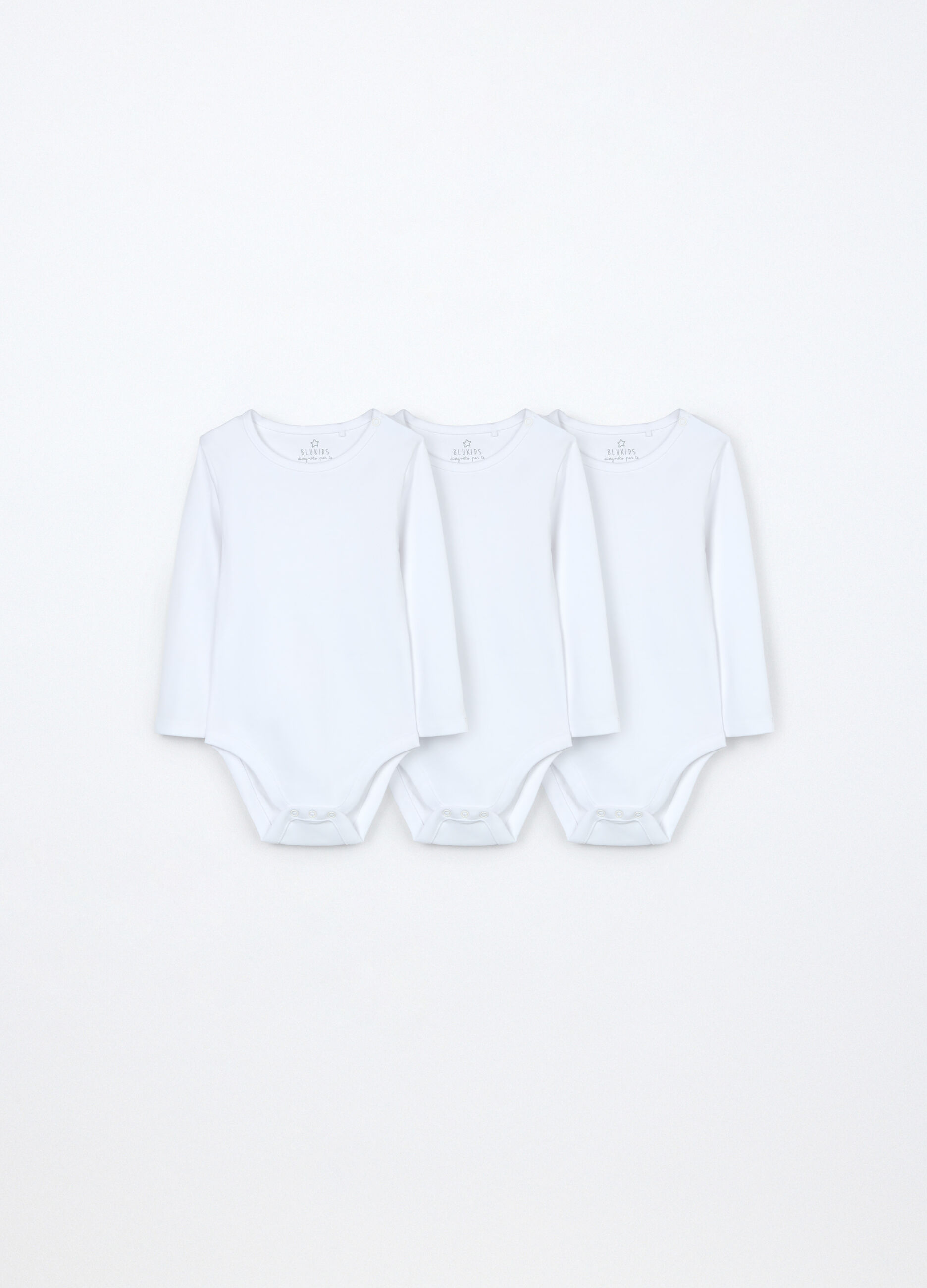 Pack 3 body in interlock di puro cotone neonato_0
