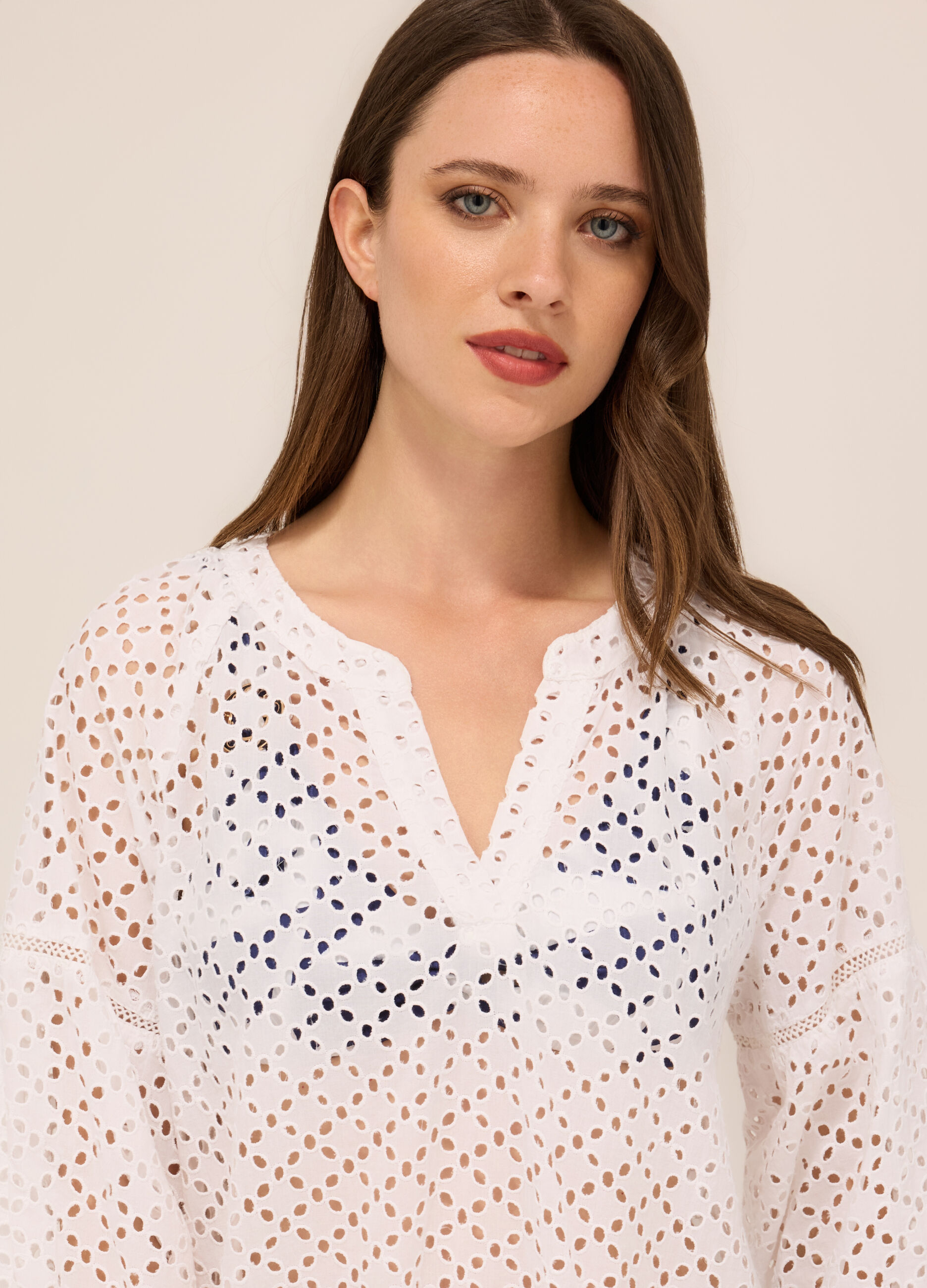 Copricostume in puro cotone sangallo donna_2