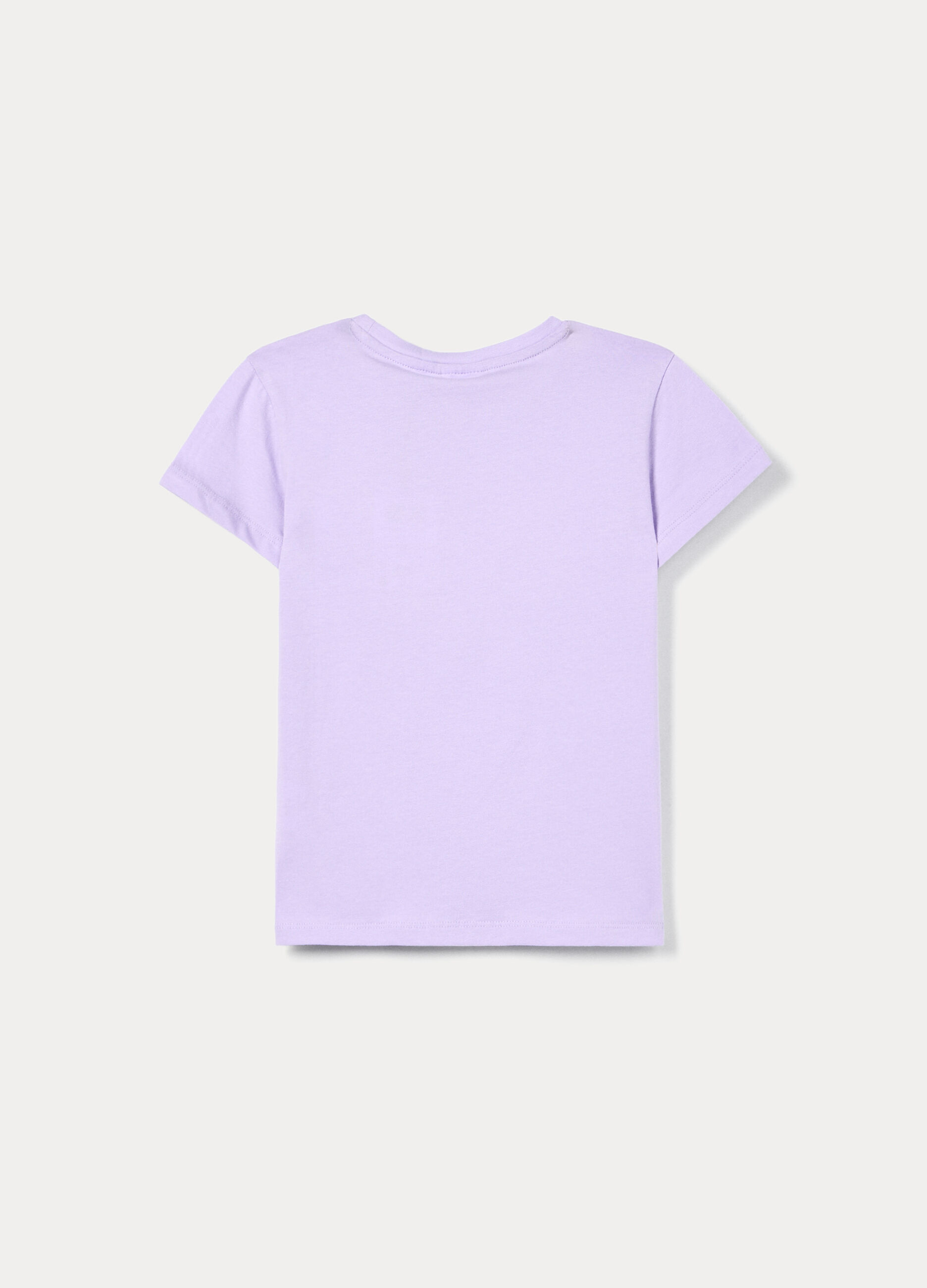 T-shirt in jersey di cotone stretch bambina_1