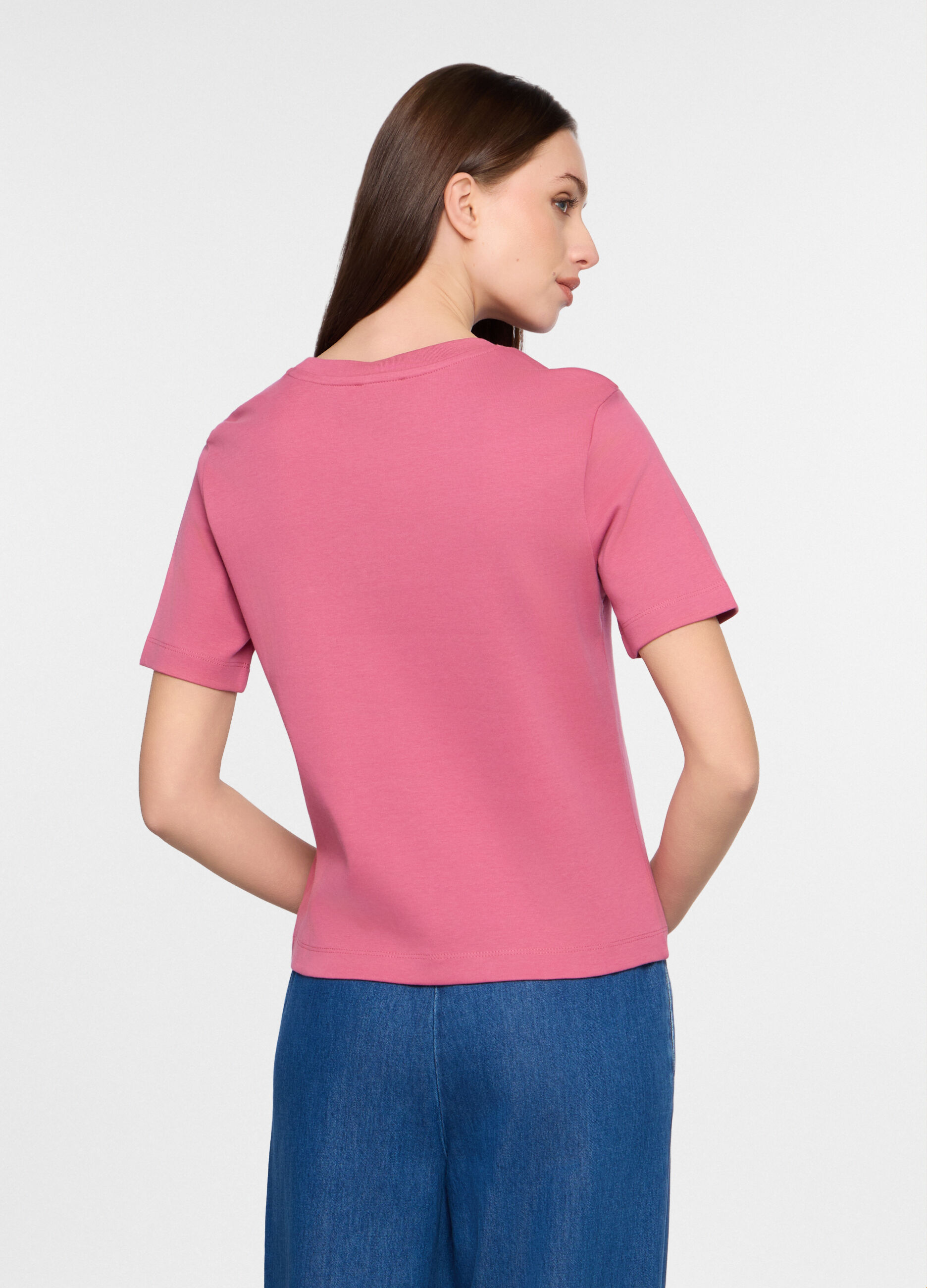 T-shirt girocollo donna_1