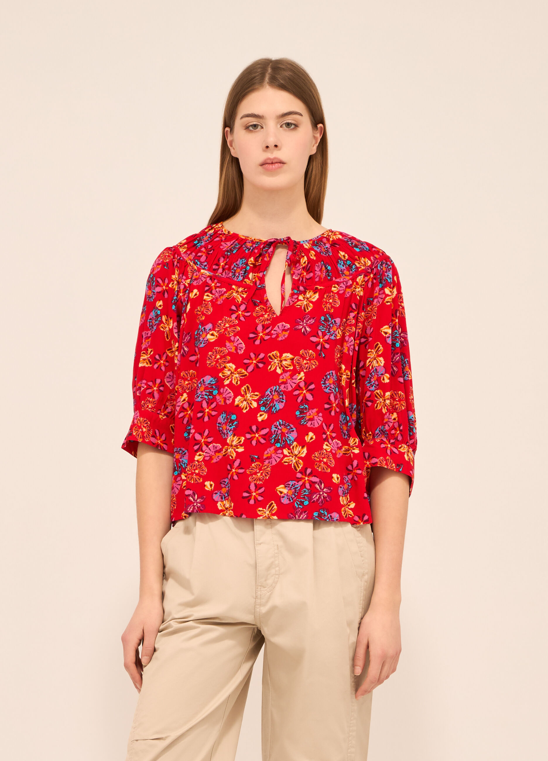 Blusa in pura viscosa donna_0