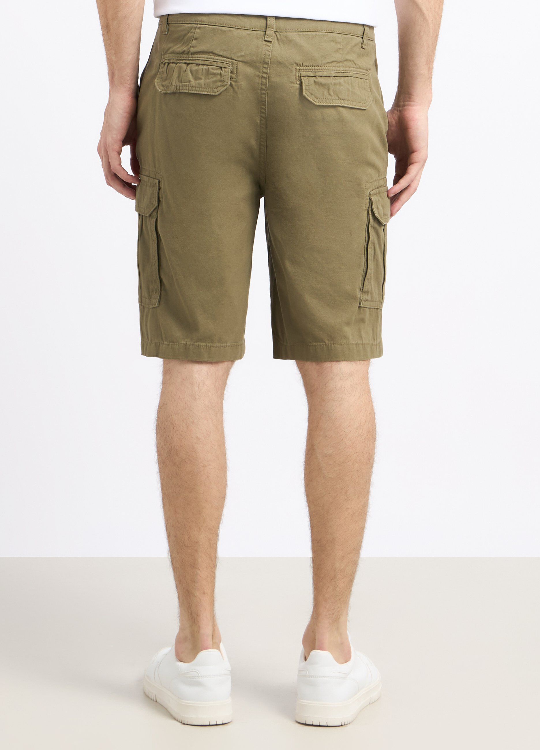 Shorts cargo in puro cotone uomo