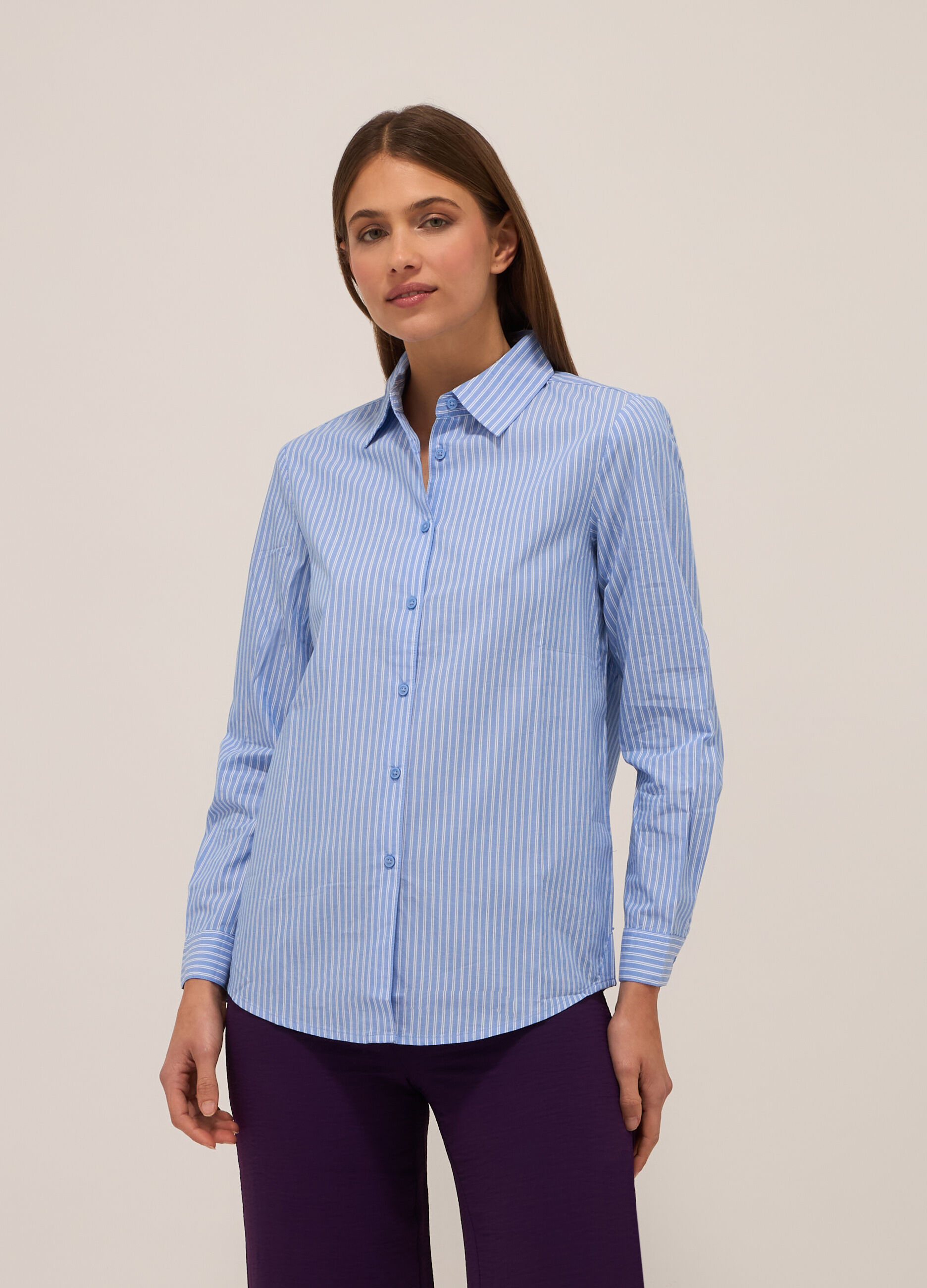 Camicia in puro cotone donna_0