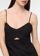 Abito corto fitted misto lino donna_2