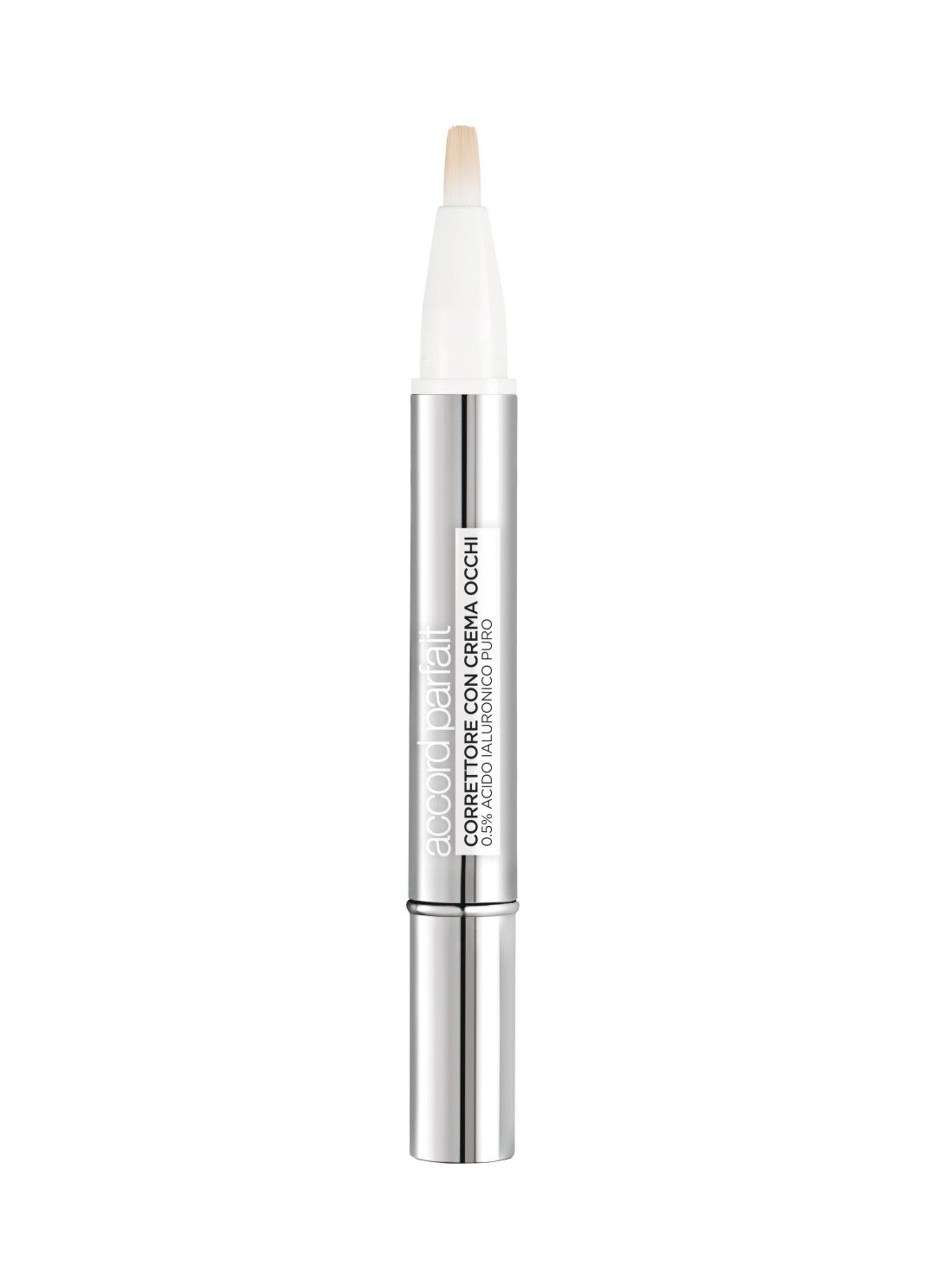 L'Oréal Paris Accord Parfait Correttore Con Crema Occhi, Formula con 0,5% di Acido Ialuronico, Pelle idratata e occhiaie minimizzate, Illumina, Corregge e Riduce le Imperfezioni in 8 Settimane, 3-5N.
