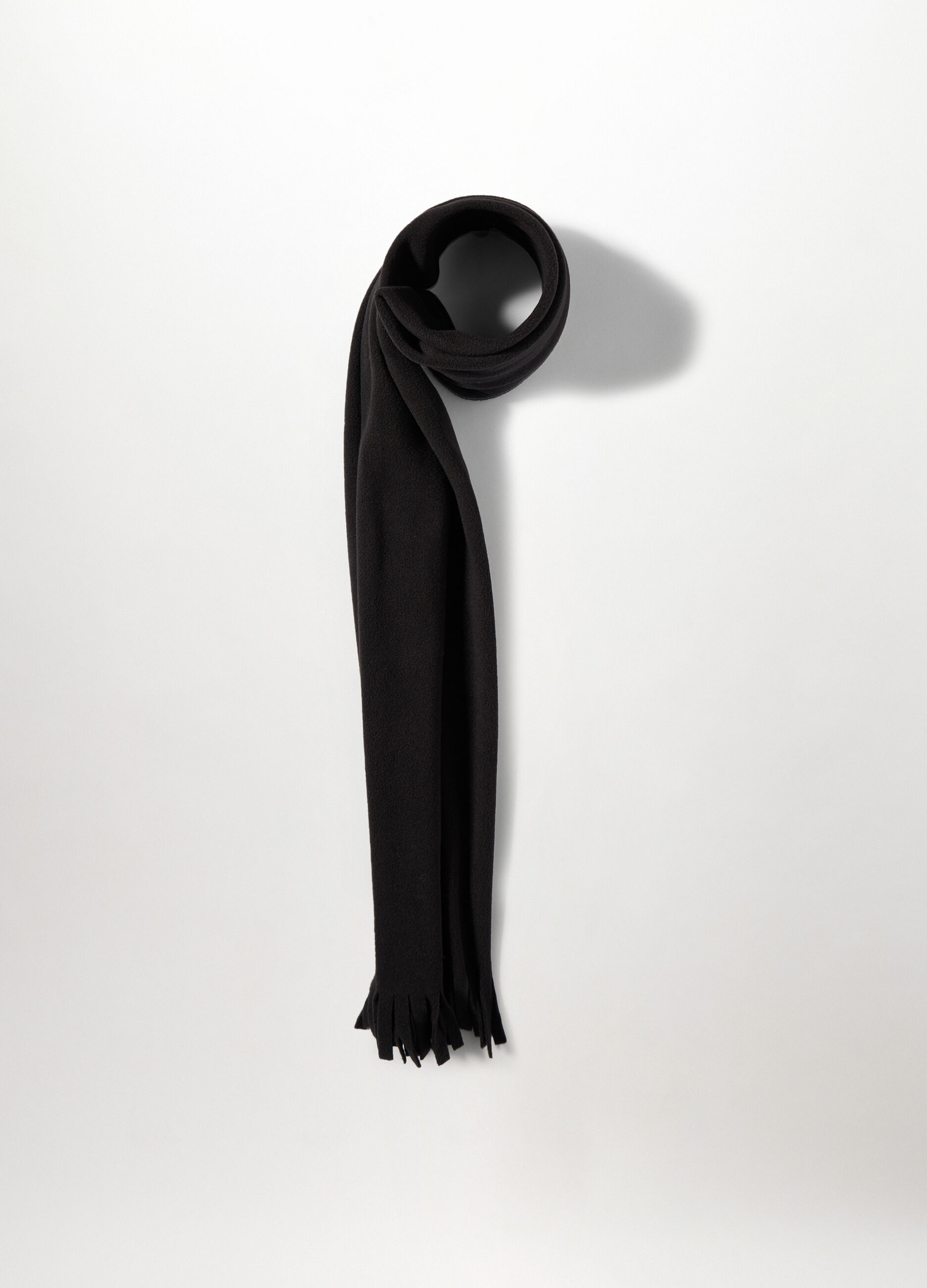 Sciarpa in pile con frange uomo_1