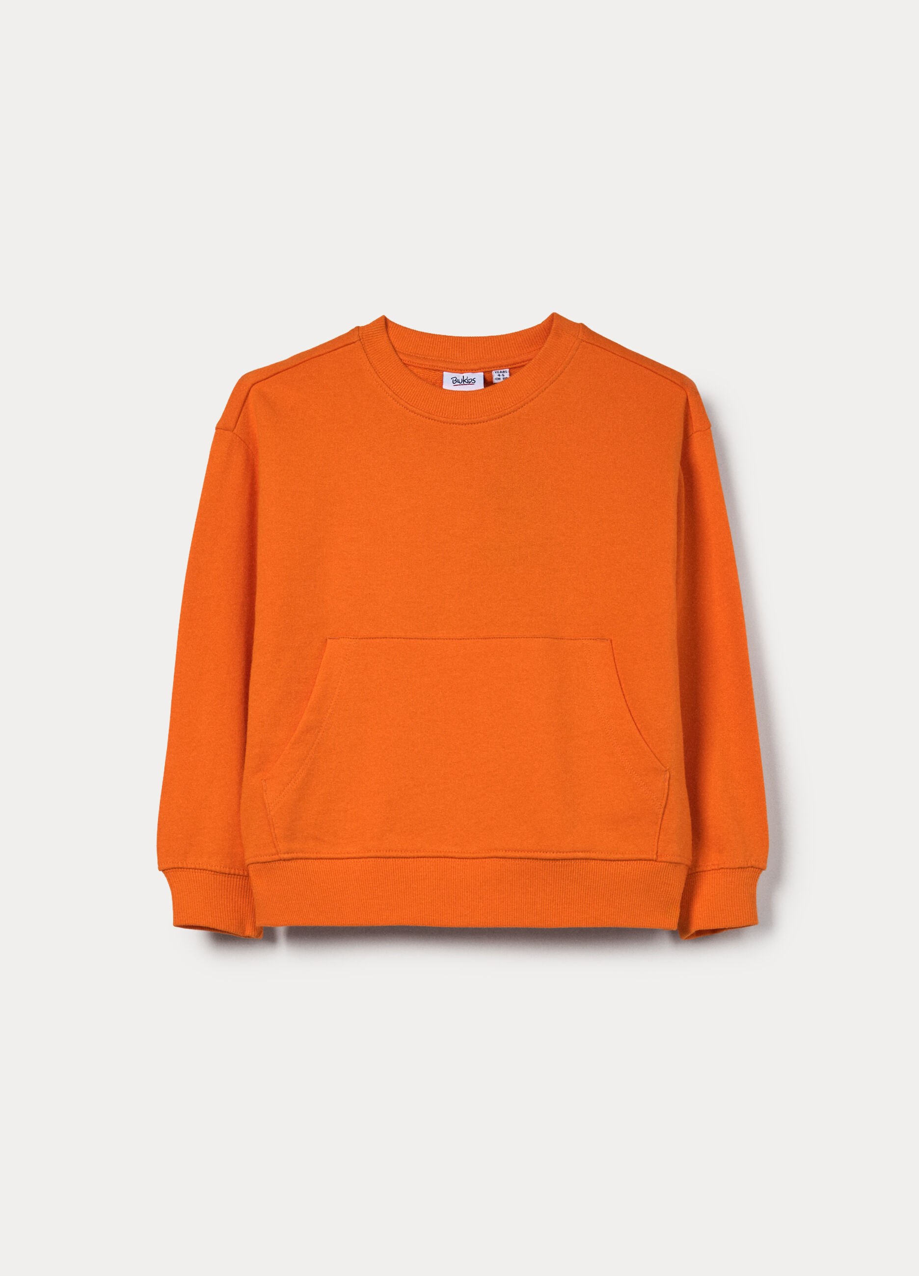 Felpa girocollo in french terry di puro cotone bambino_0