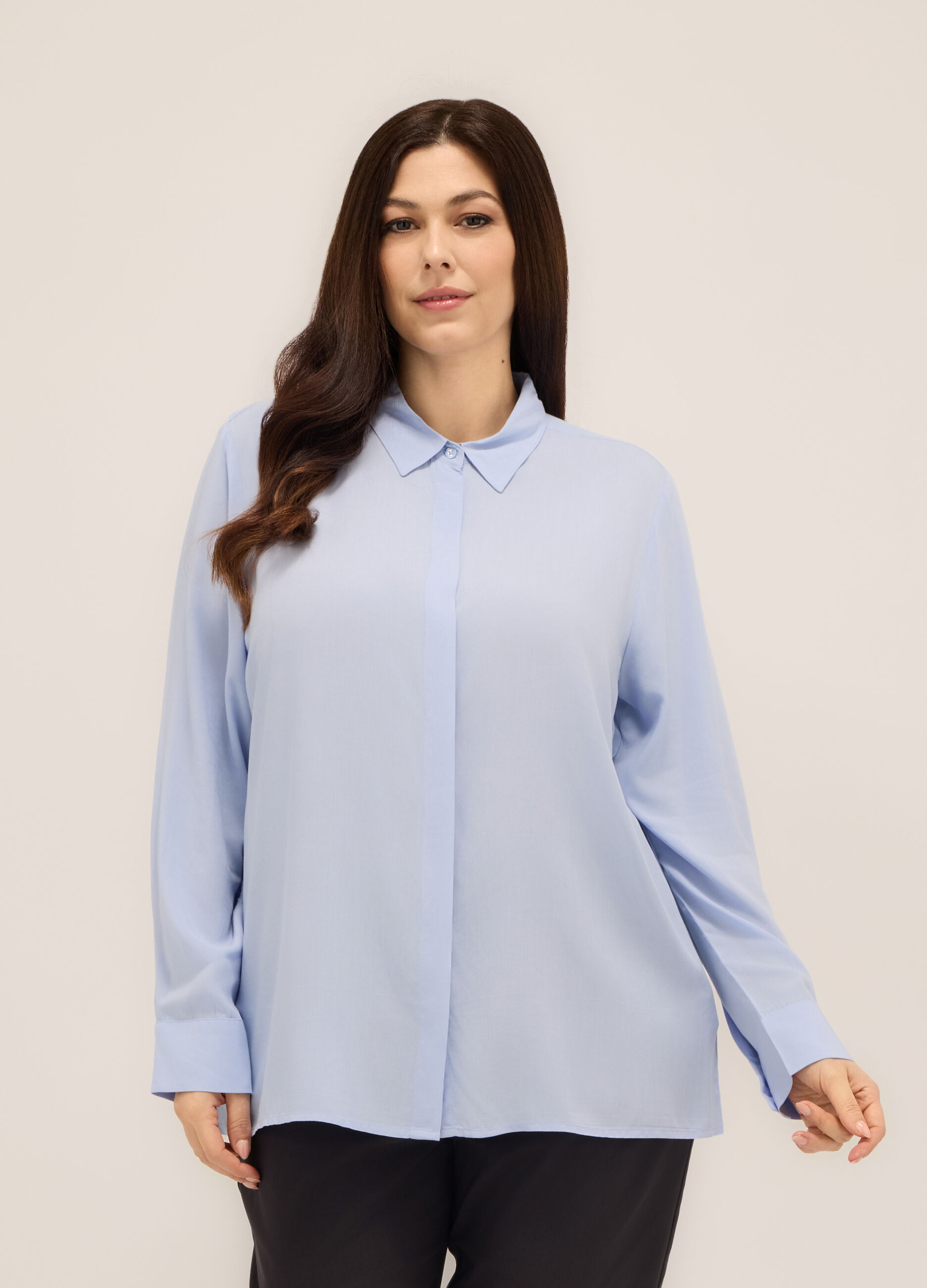 Camicia in pura viscosa donna curvy_0