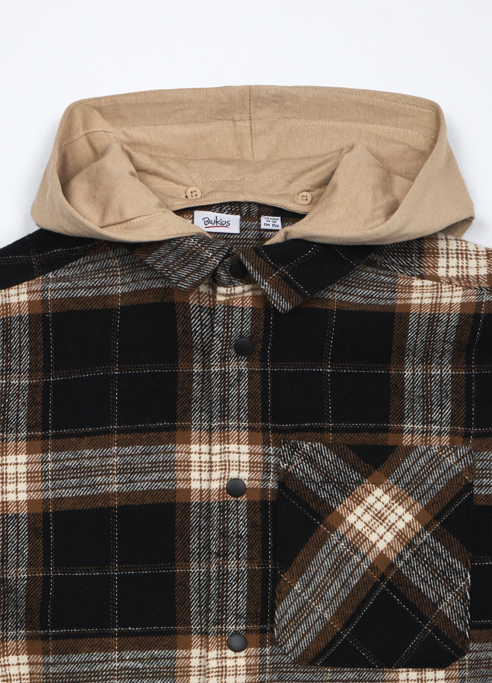 Camicia in flanella di puro cotone ragazzo_2