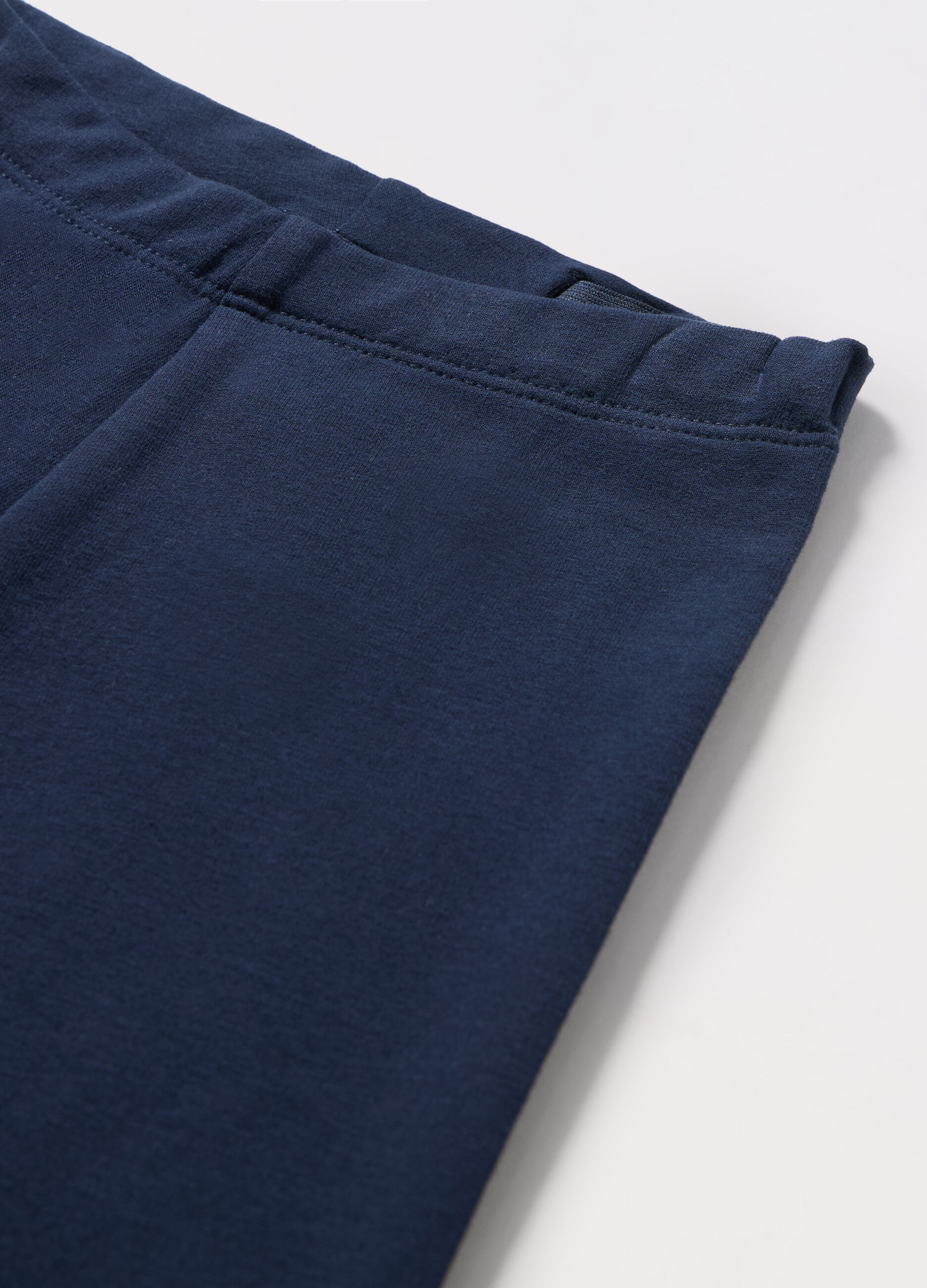 Leggings in french terry di puro cotone bambina