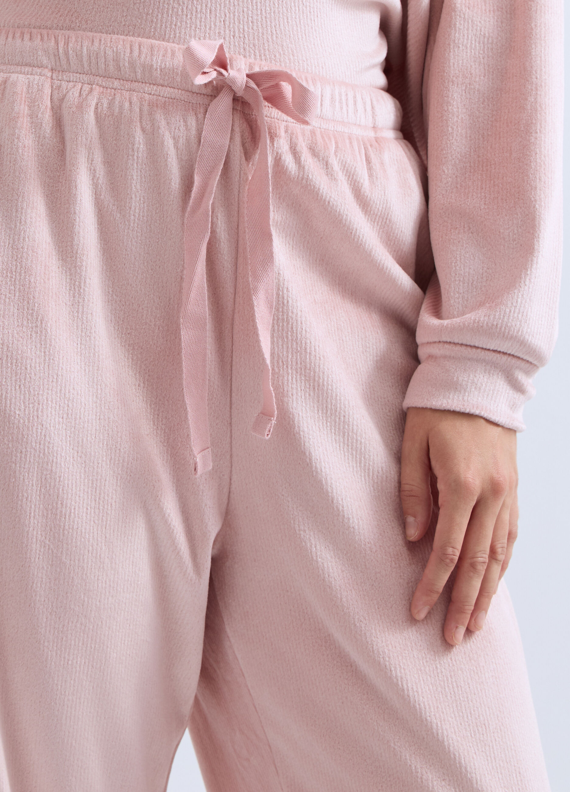 Pantalone pigiama velour stretch donna_2