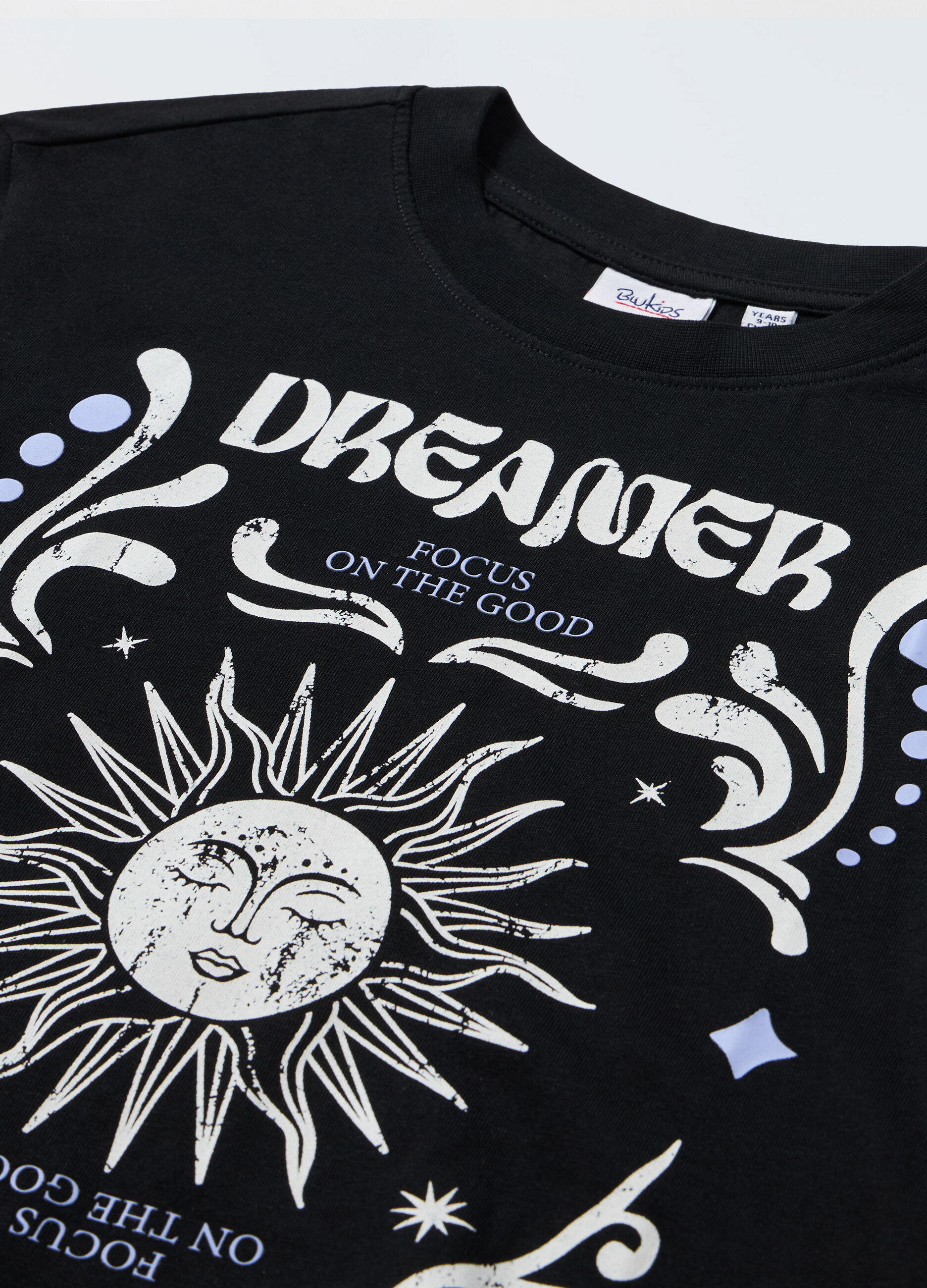 T-shirt a maniche lunghe in puro cotone ragazza_1