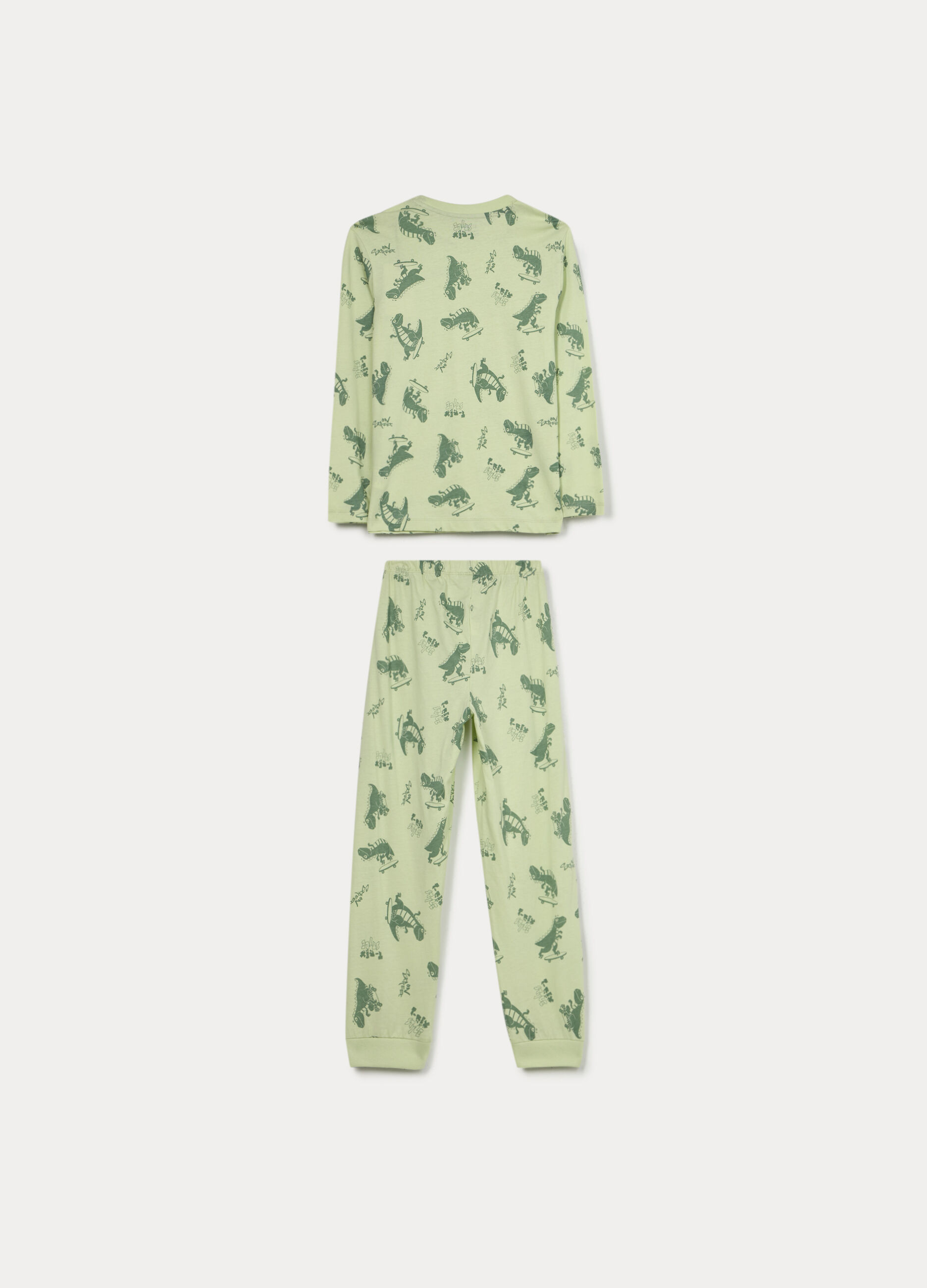 Set pigiama lungo in jersey di puro cotone bambino_1