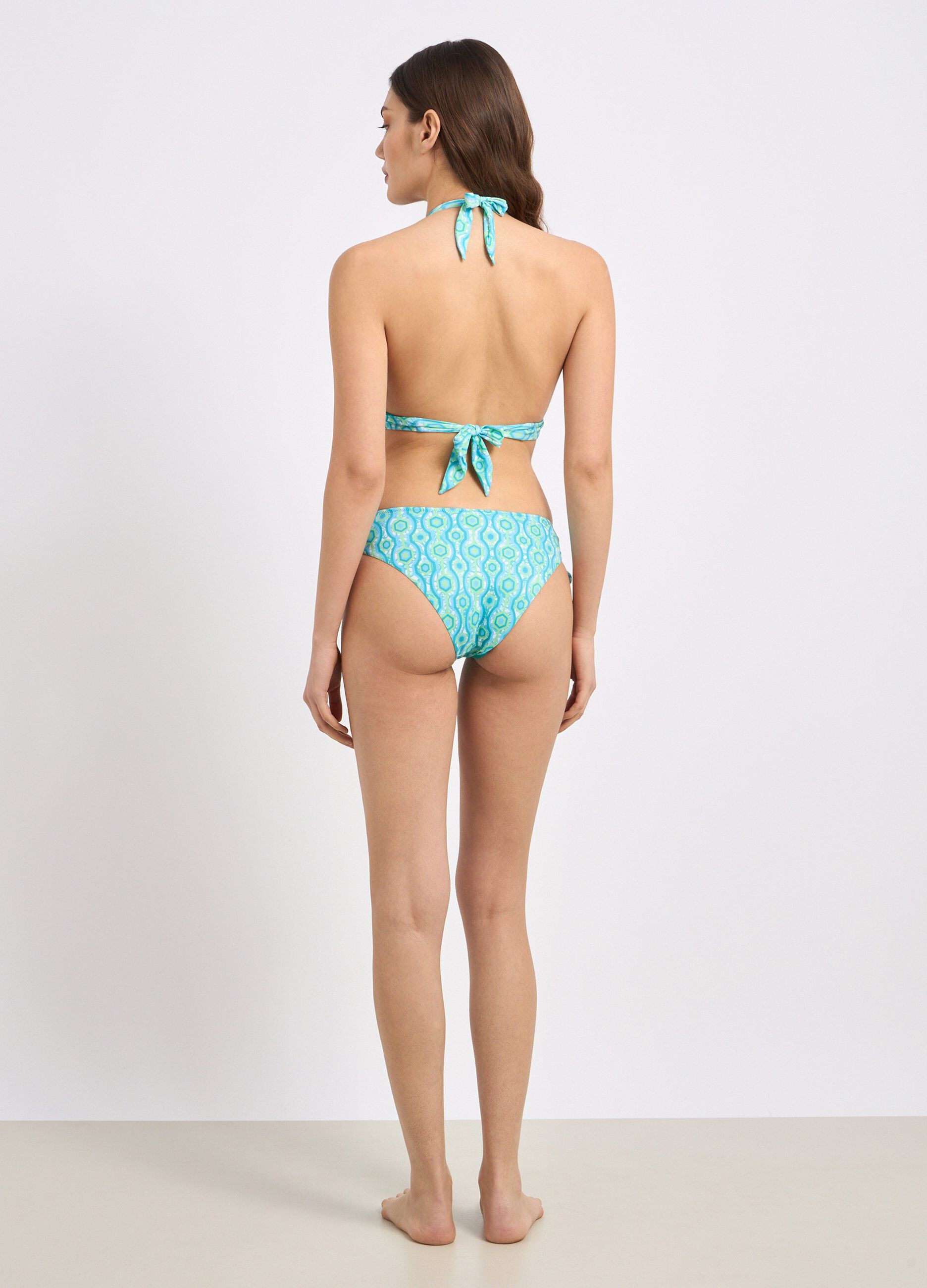 Slip bikini con stampa multicolor donna_1