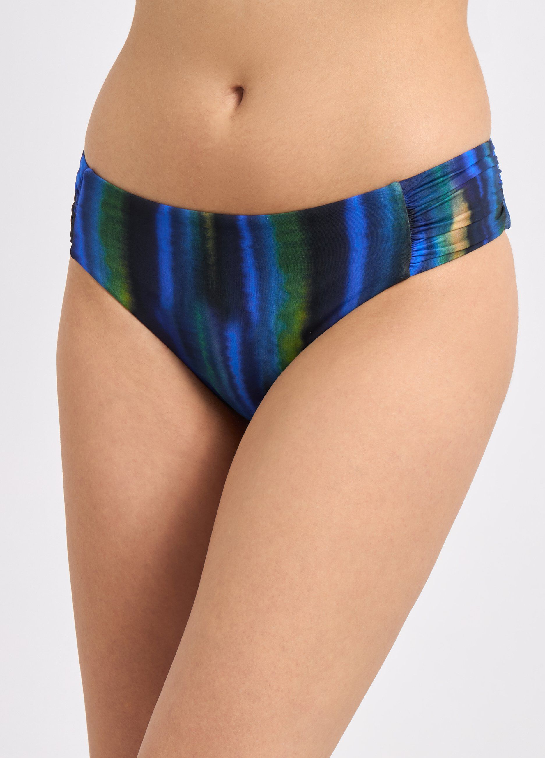 Slip bikini a vita alta con stampa donna_2