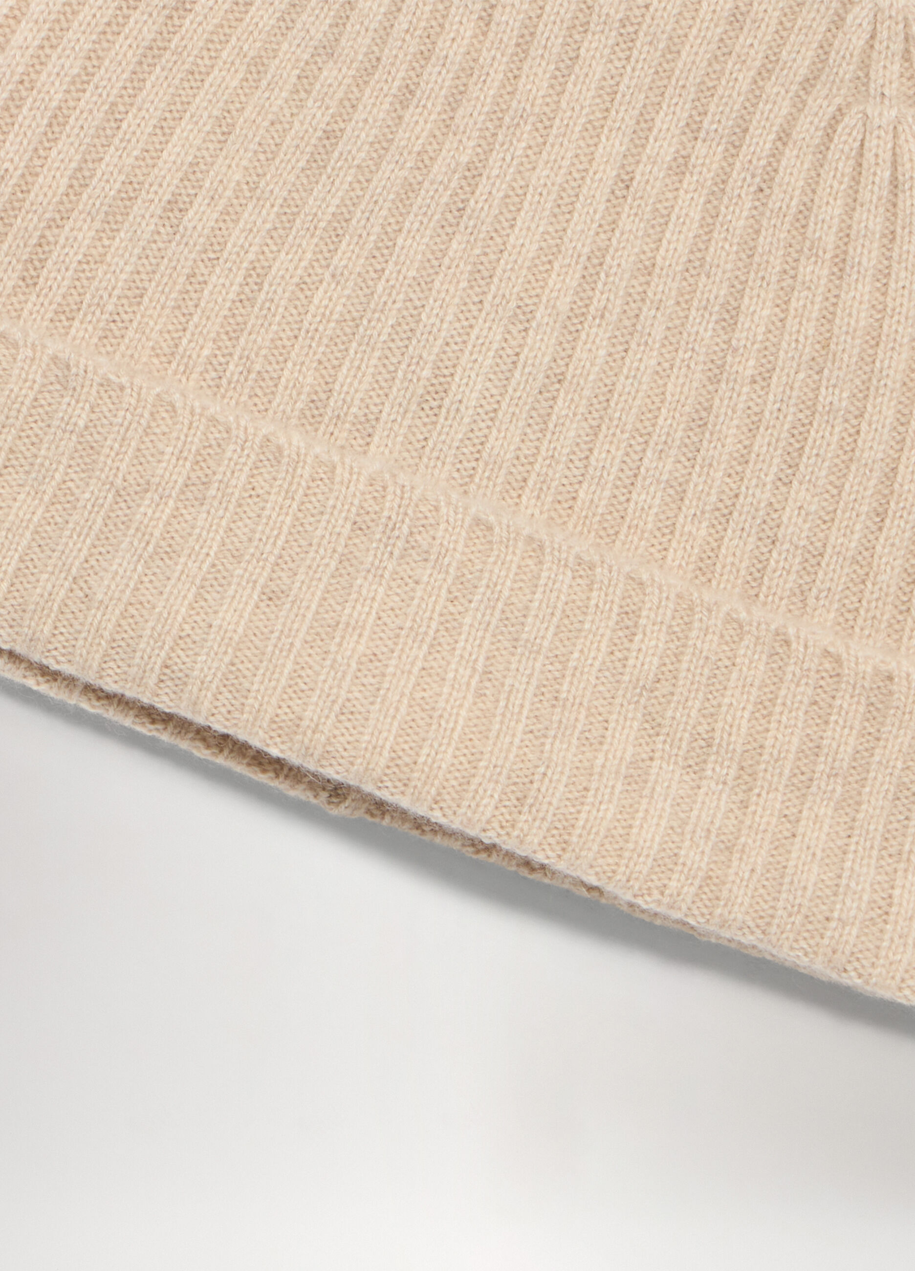 Berretto in cashmere a coste uomo_1