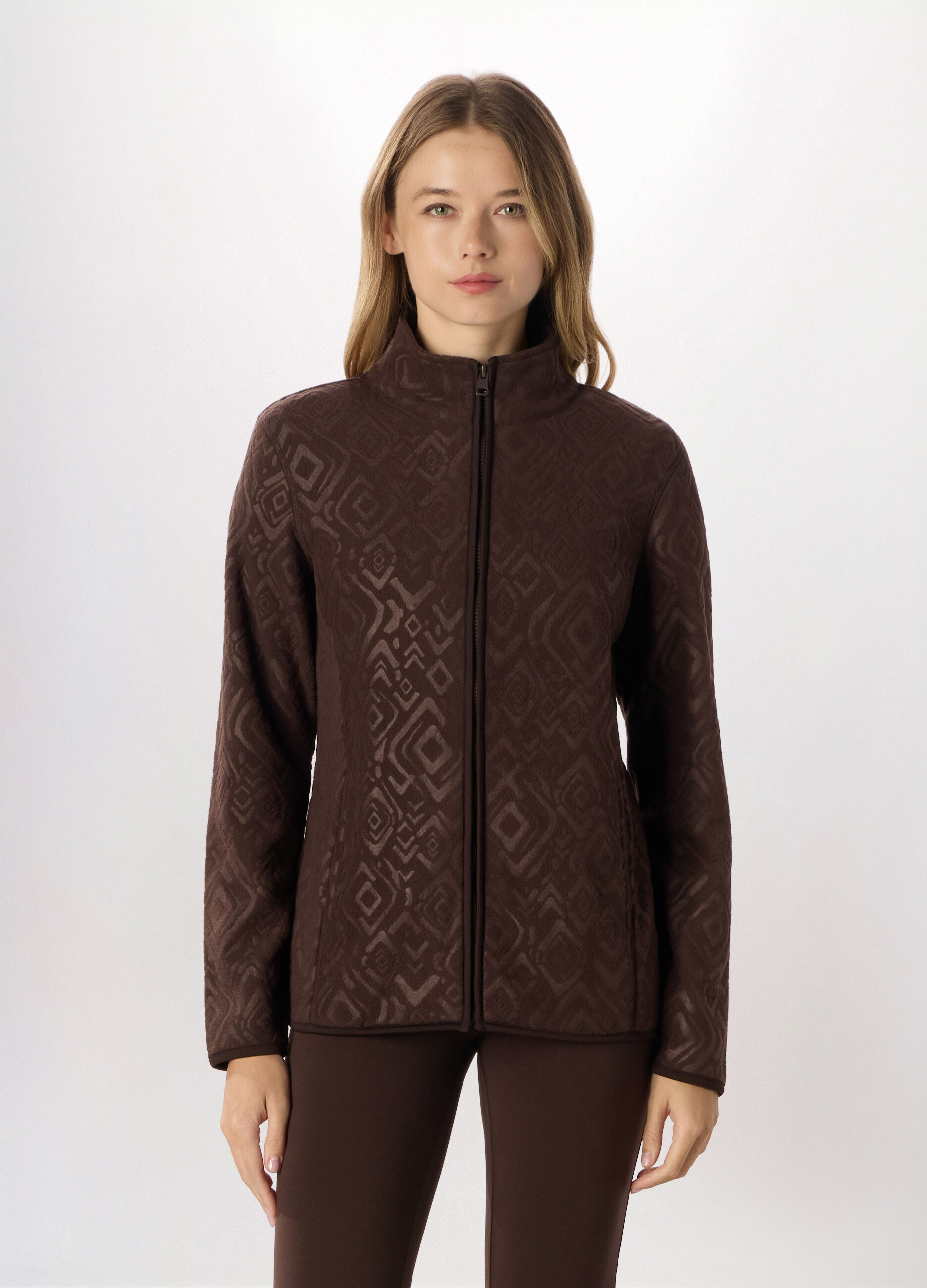 Felpa full zip in pile donna Holistic fitness_0