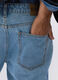 Jeans slim fit in denim di cotone uomo_3