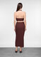 Abito lungo Fitted in costina misto viscosa donna_1