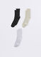 Pack 3 calze midi in costina misto cotone donna_0