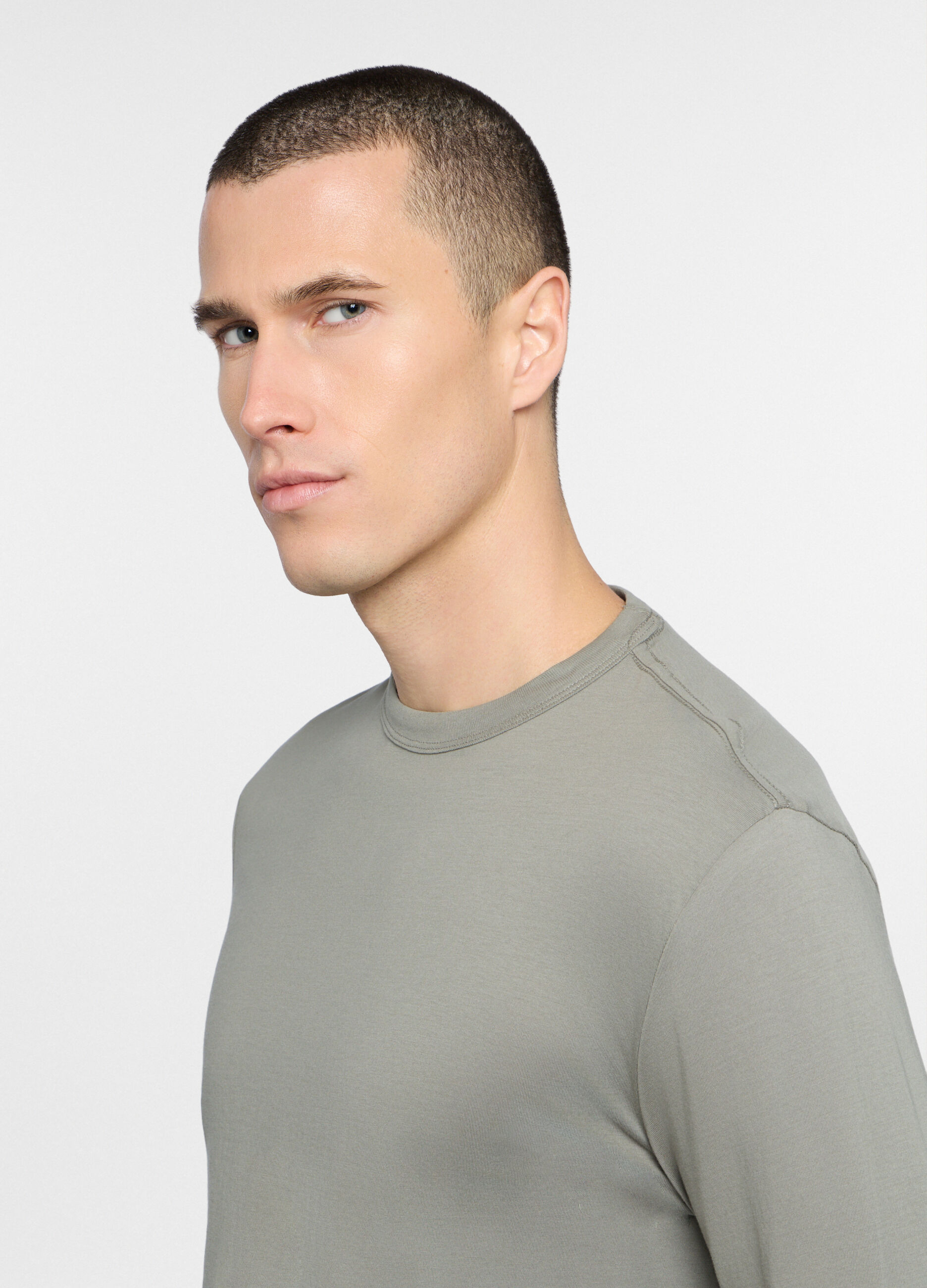 Maglietta a maniche lunghe in cotone uomo_2