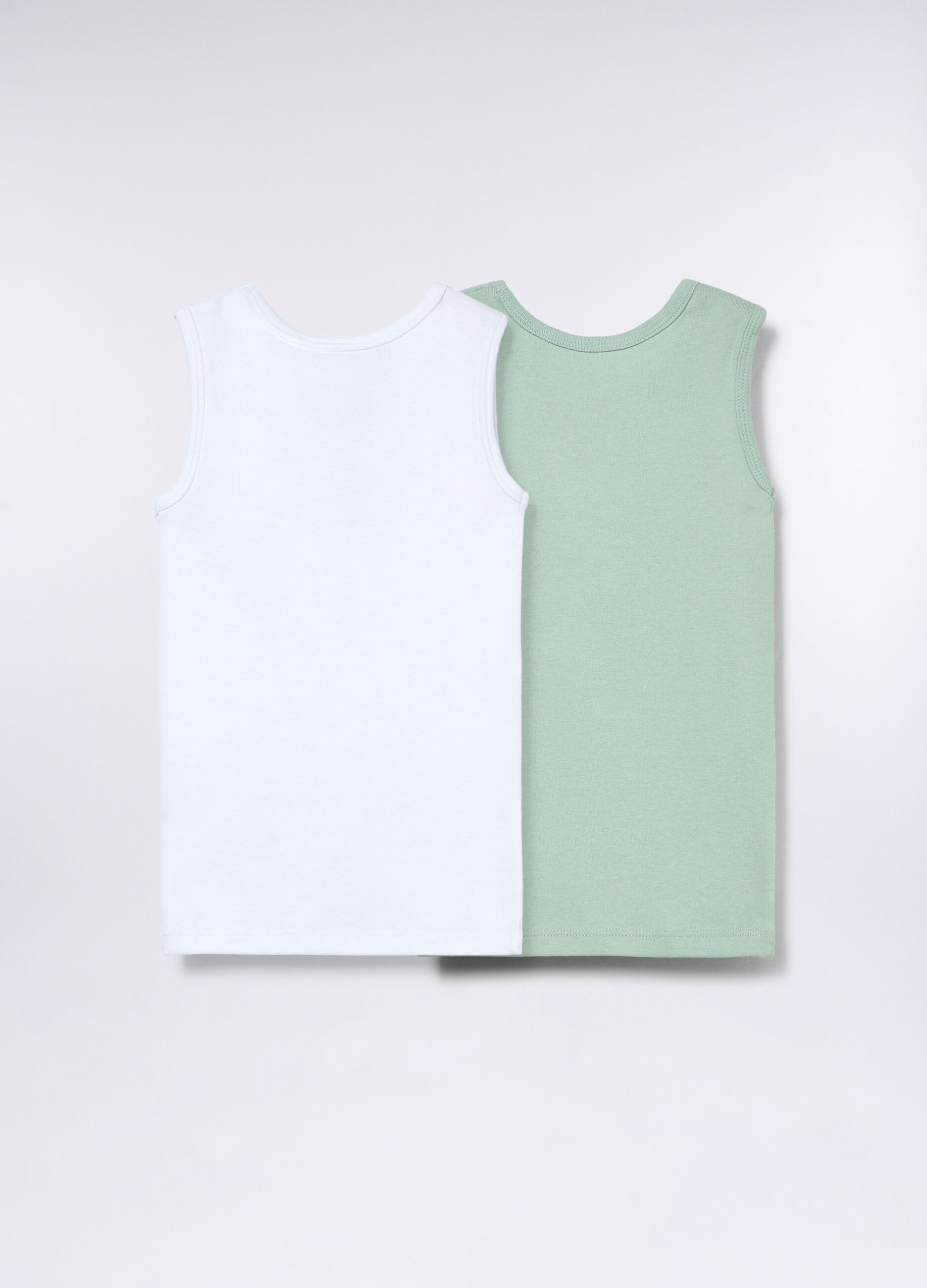 Pack 2 canotte intime in jersey di puro cotone _1