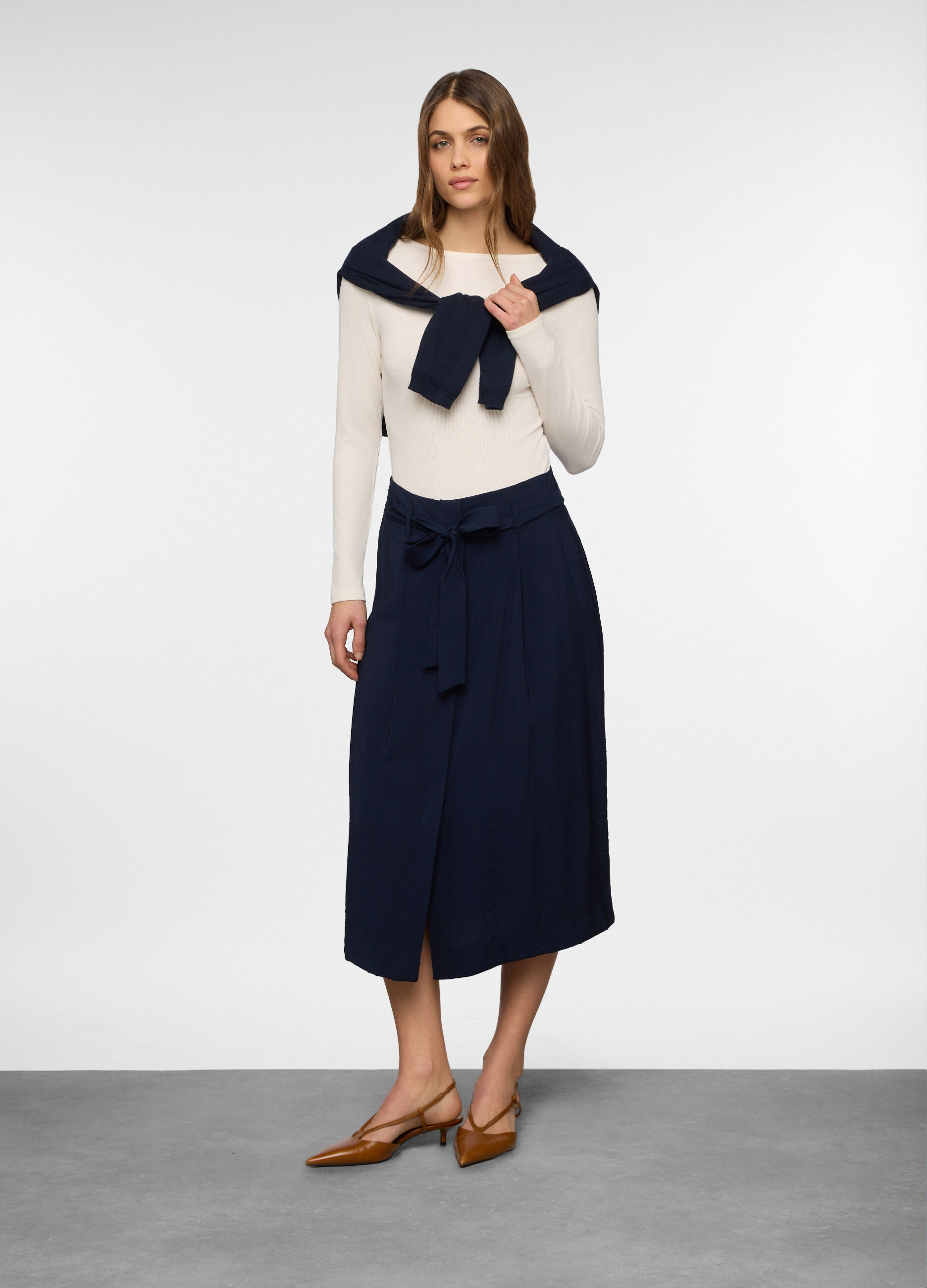 Body con scollo a barchetta stretch donna_0