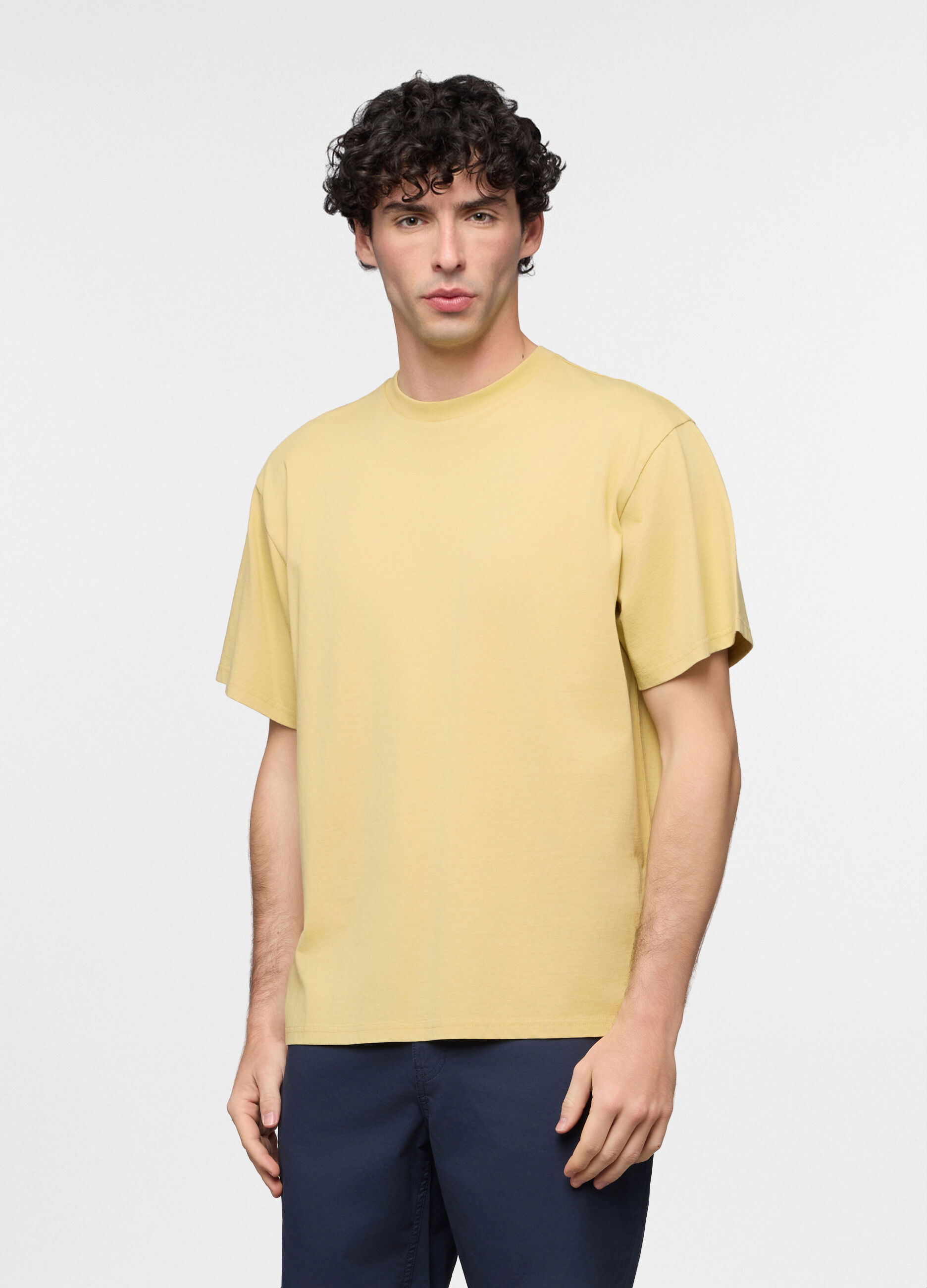T-shirt loose fit in jersey di cotone uomo_0