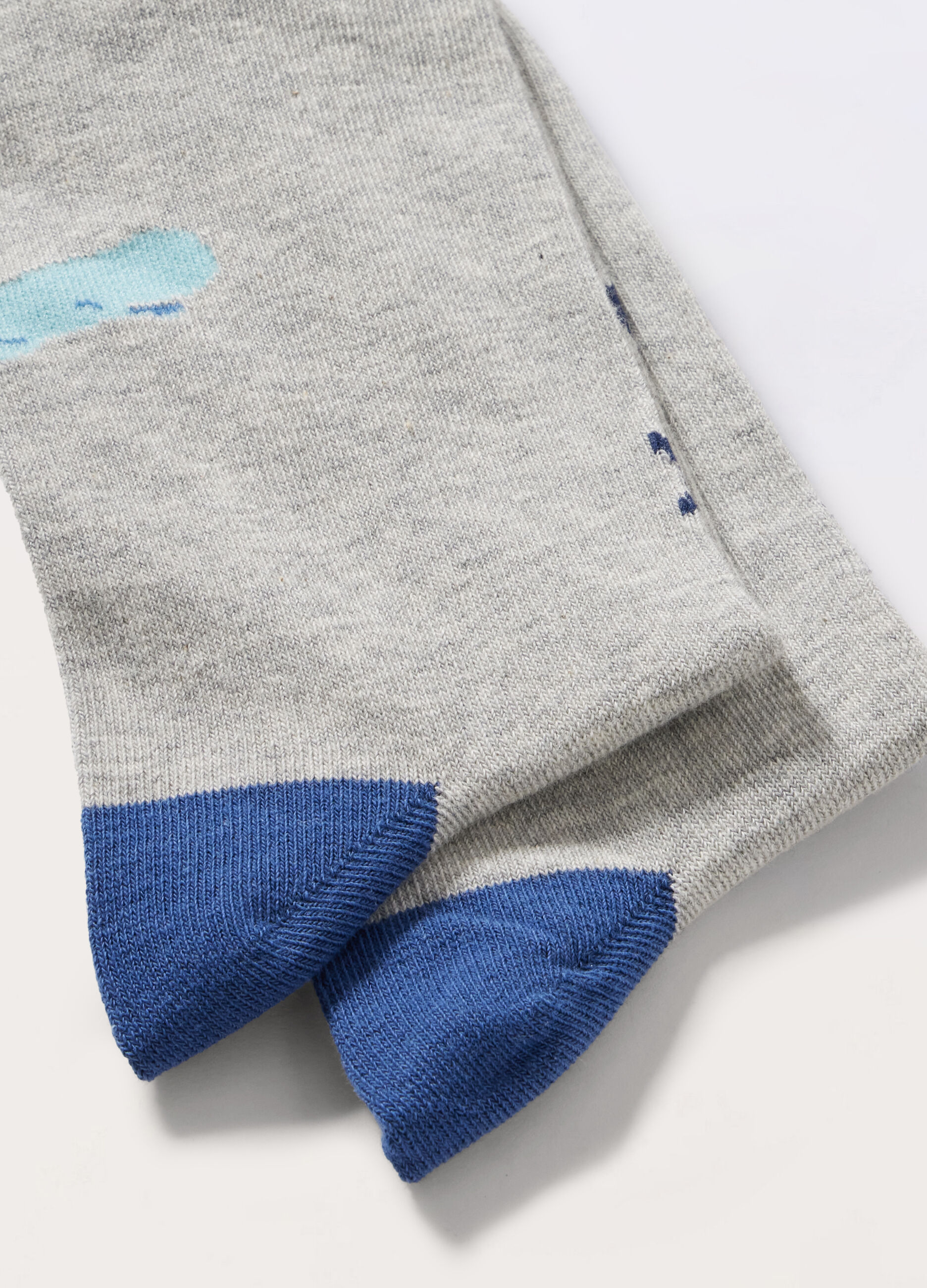 Calze corte in cotone stretch a fantasia uomo_1