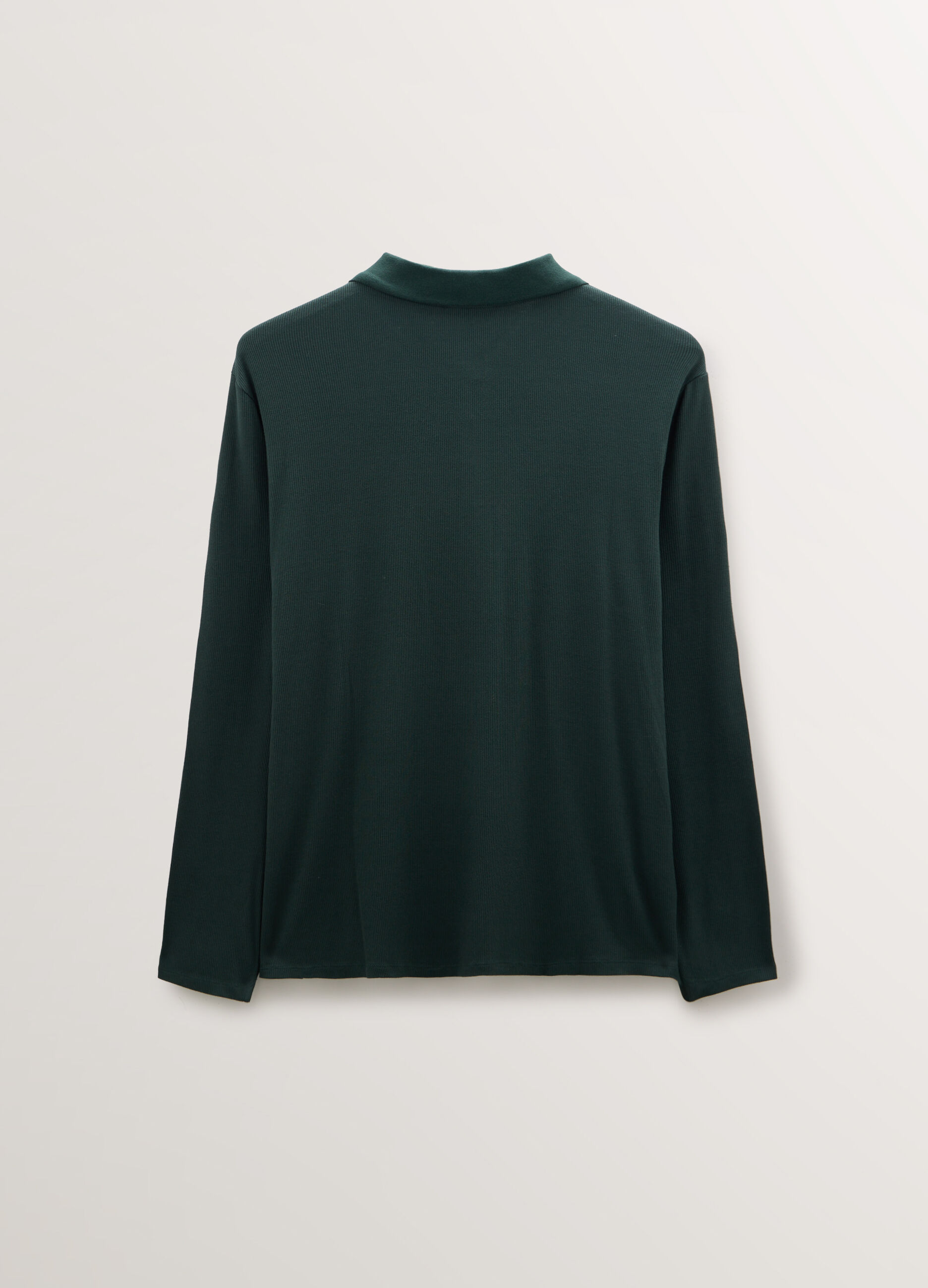 T-shirt con colletto polo stretch donna curvy_1