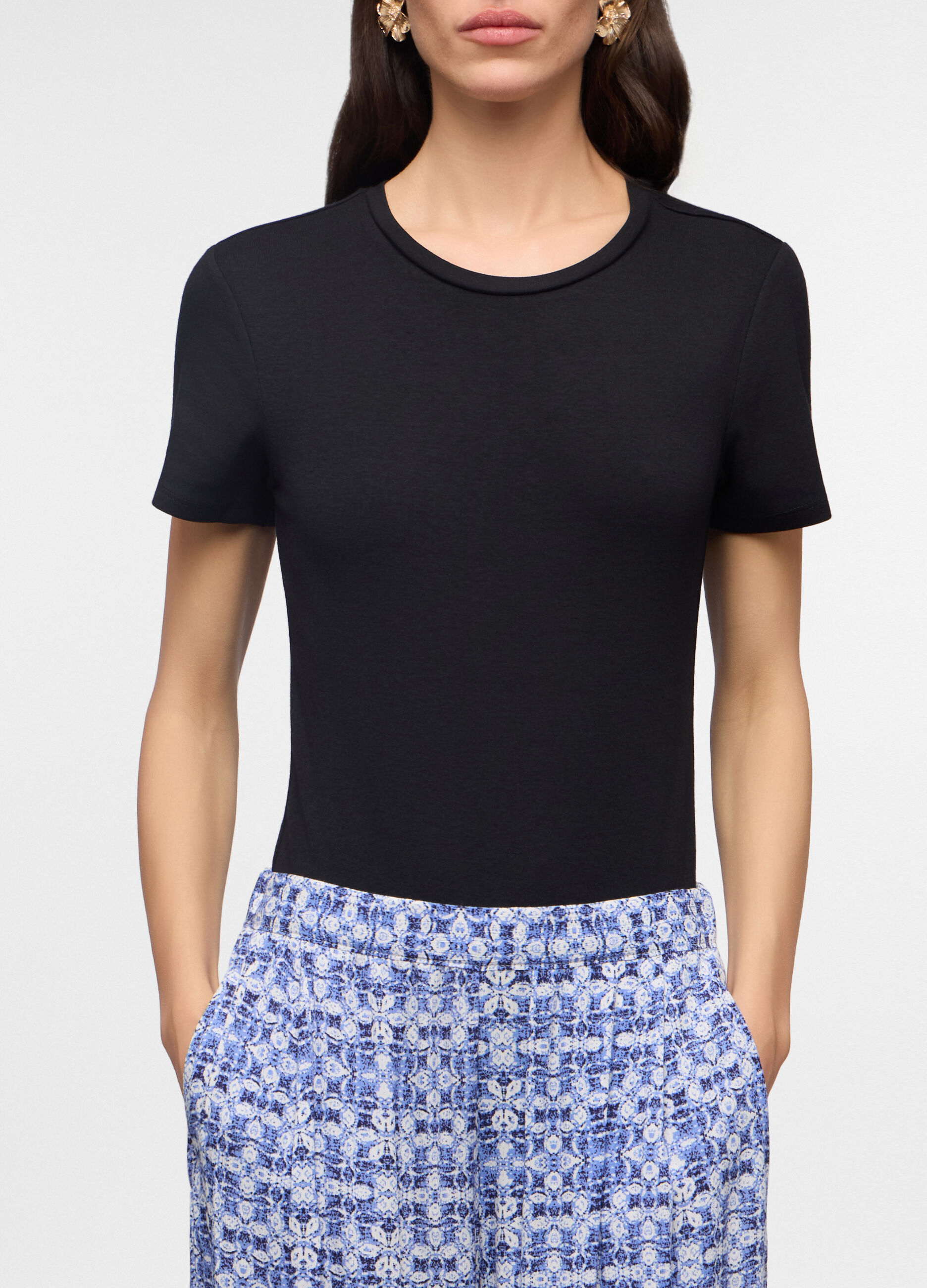 Body girocollo in costina stretch donna_2