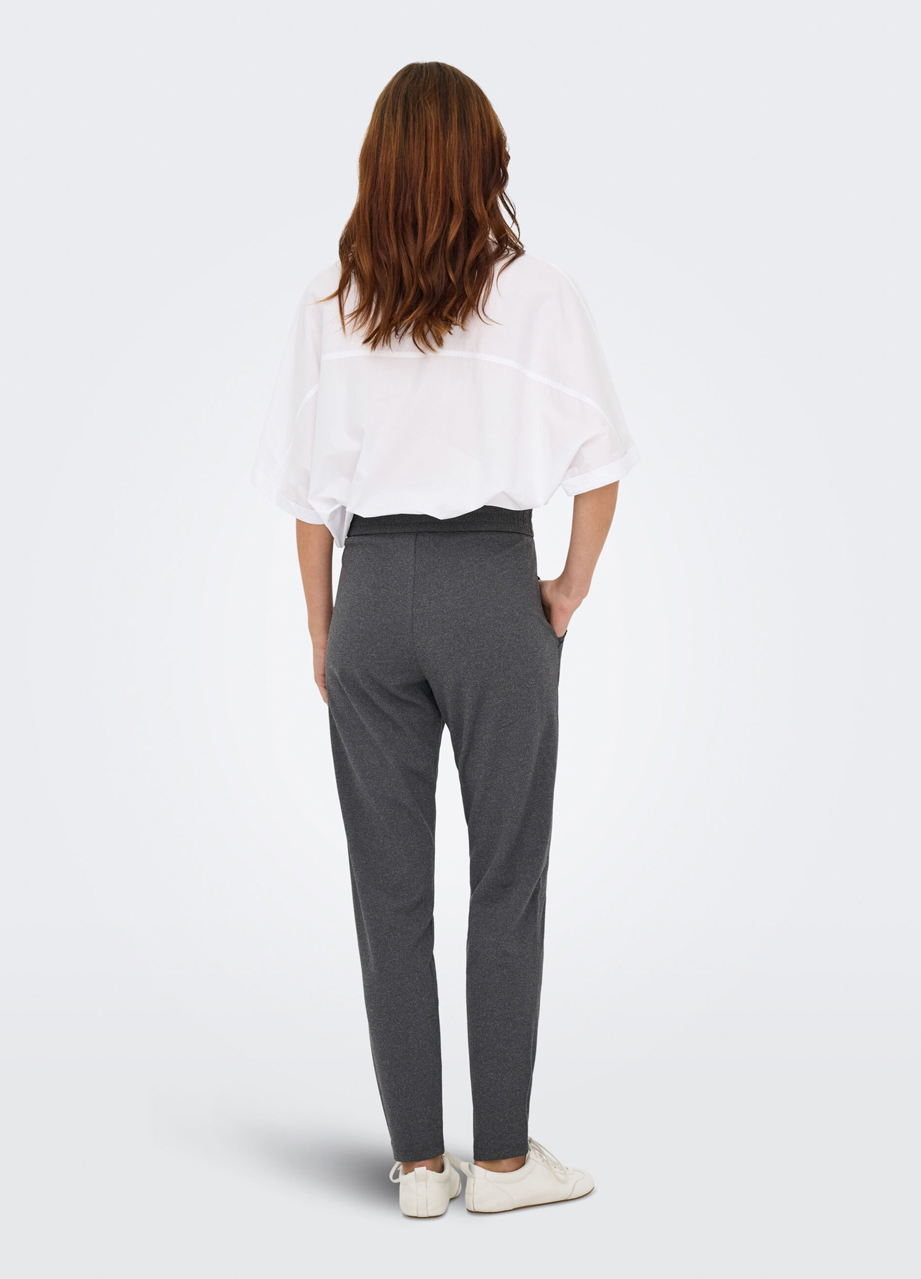 Pantaloni con rouches donna_2