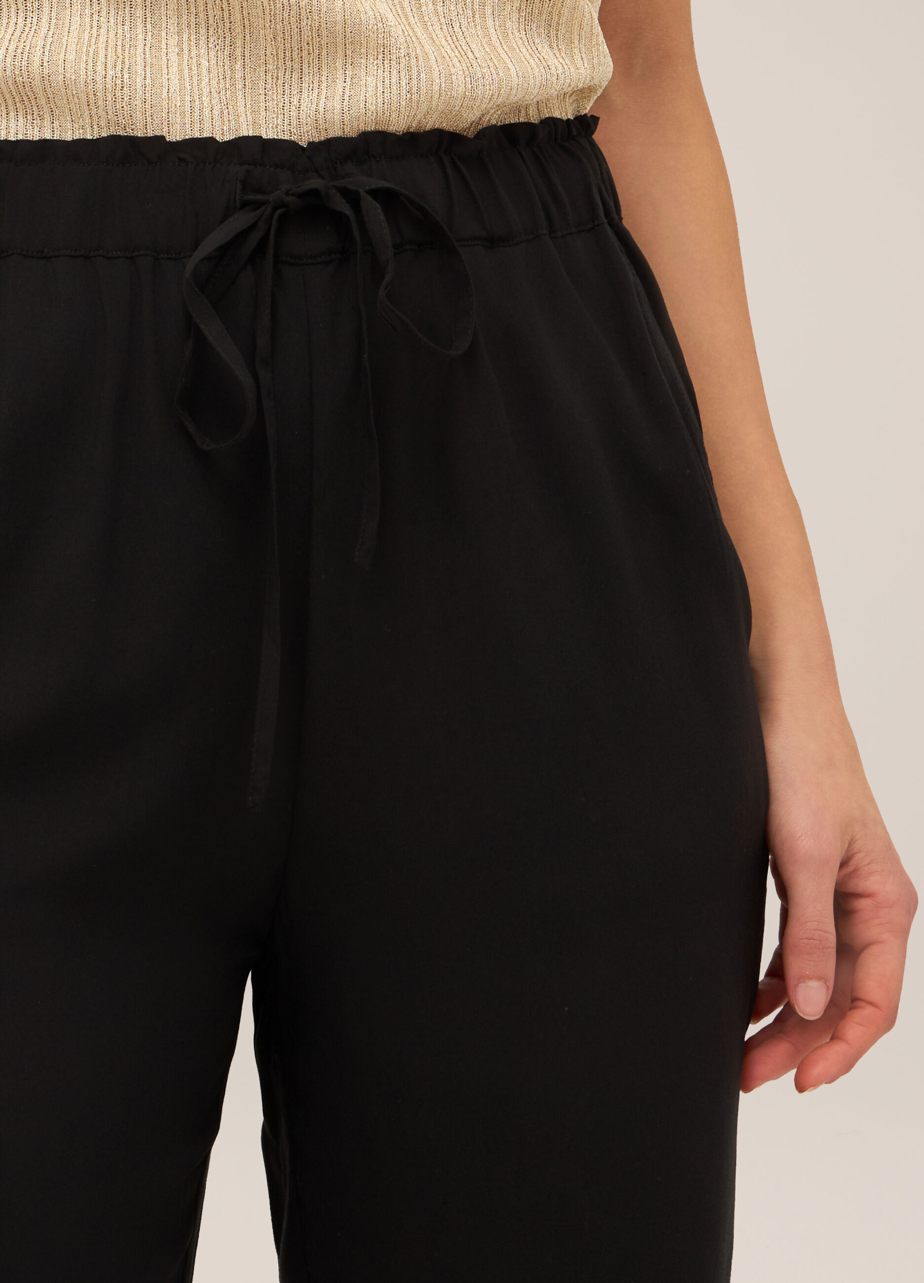 Jogger in pura viscosa donna_2