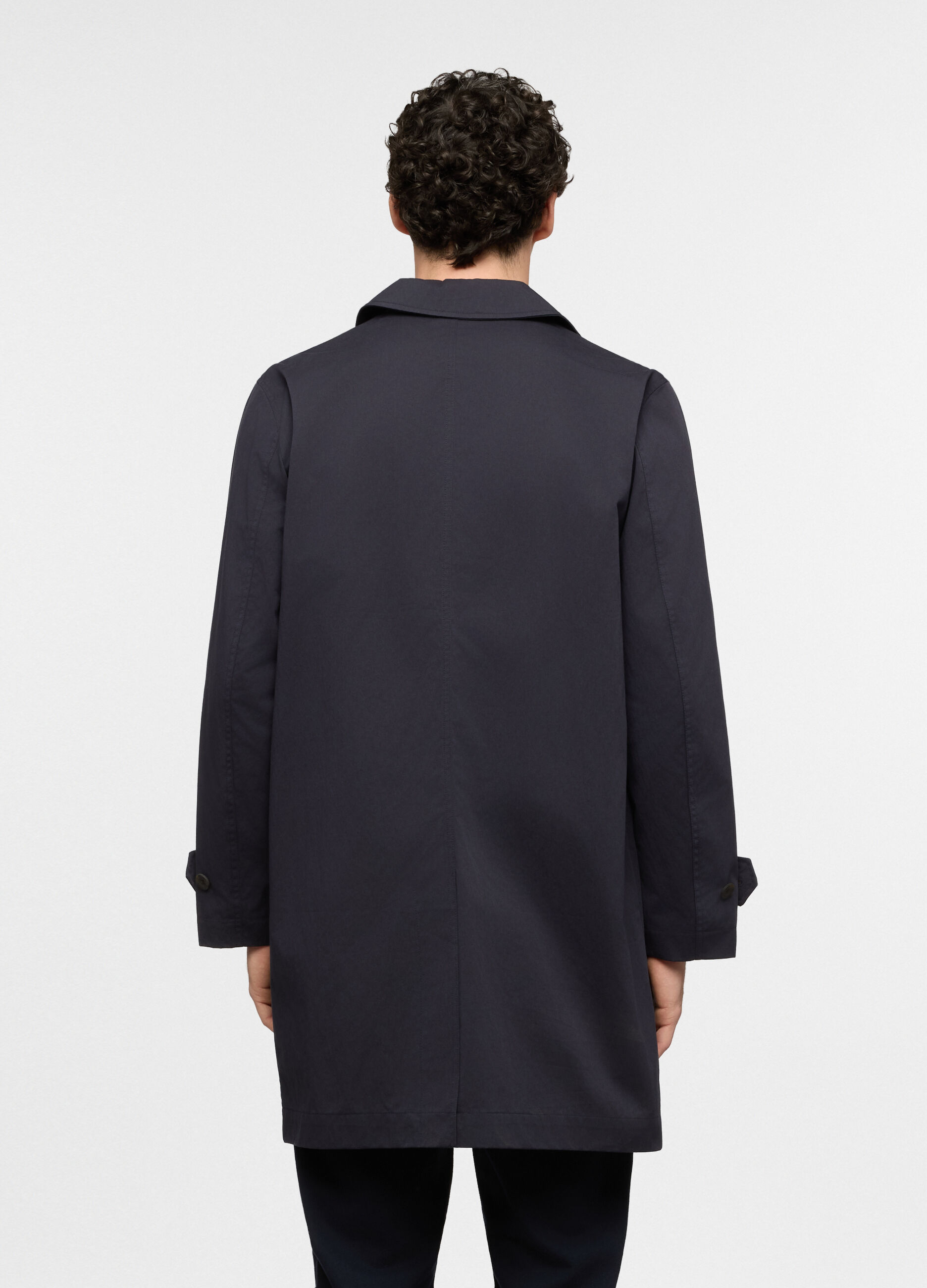 Trench in twill misto cotone uomo_1
