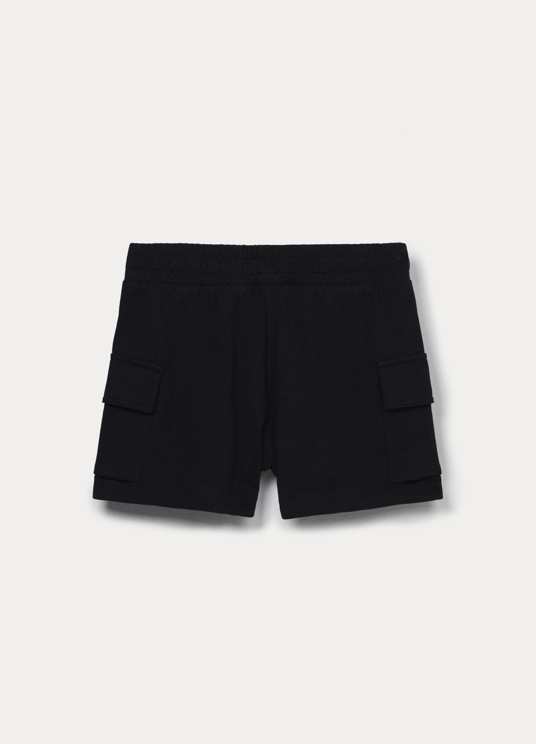 Shorts cargo in french terry di puro cotone ragazza_1