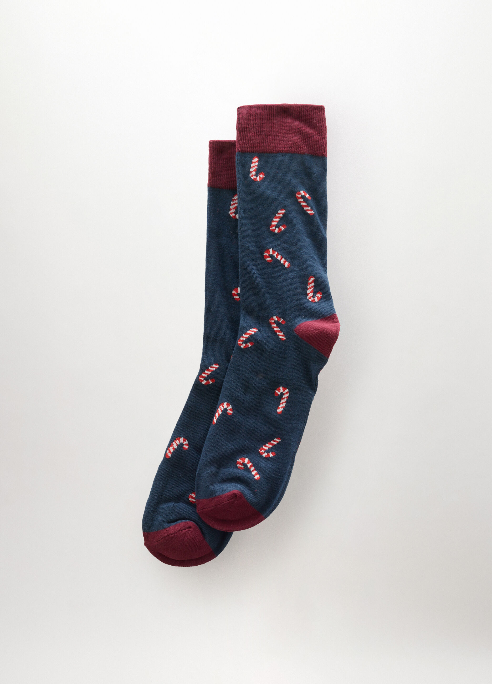 Calze corte in cotone stretch a fantasia uomo_0