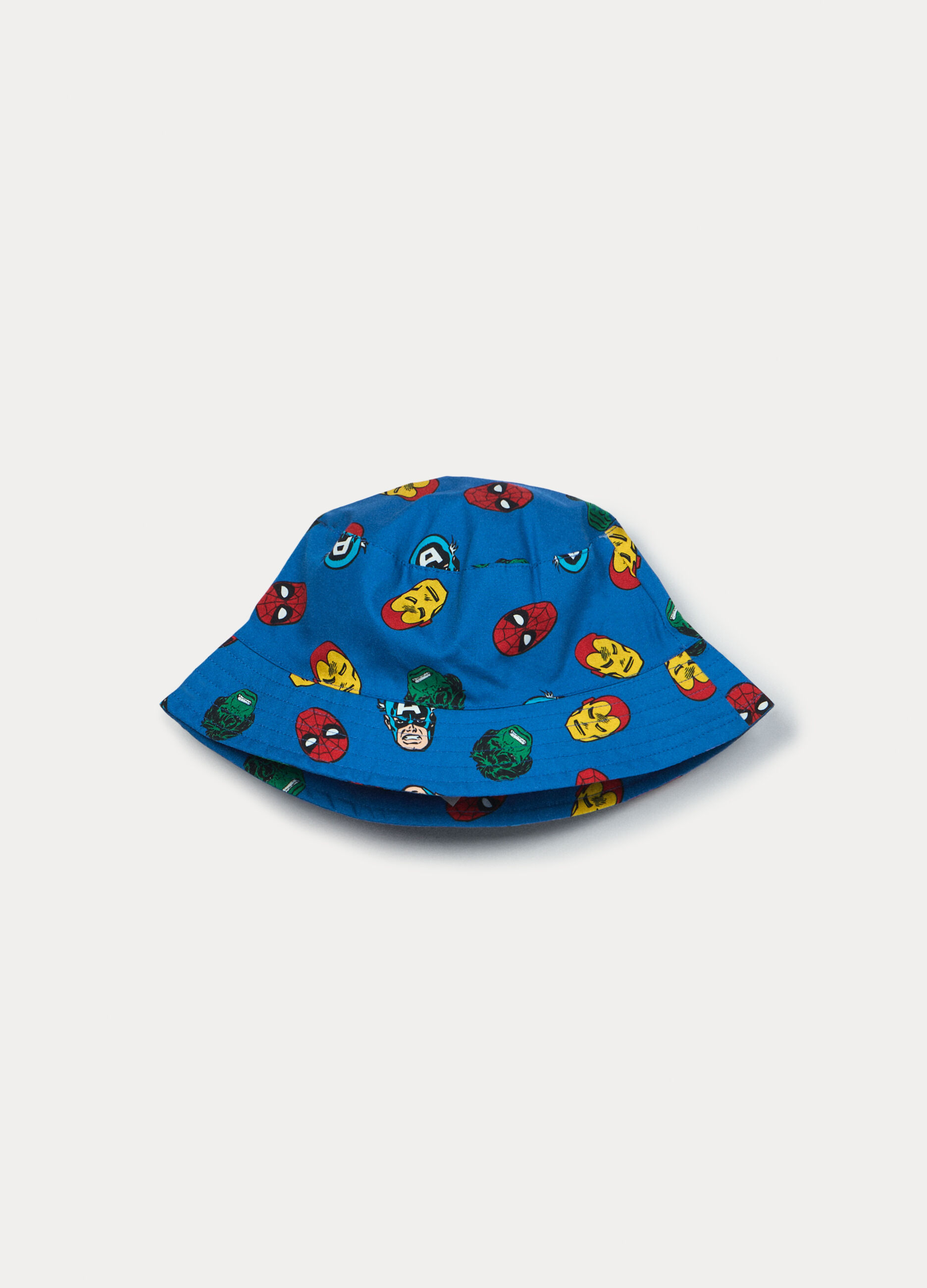 Cappello alla pescatora Marvel in popeline di puro cotone _1