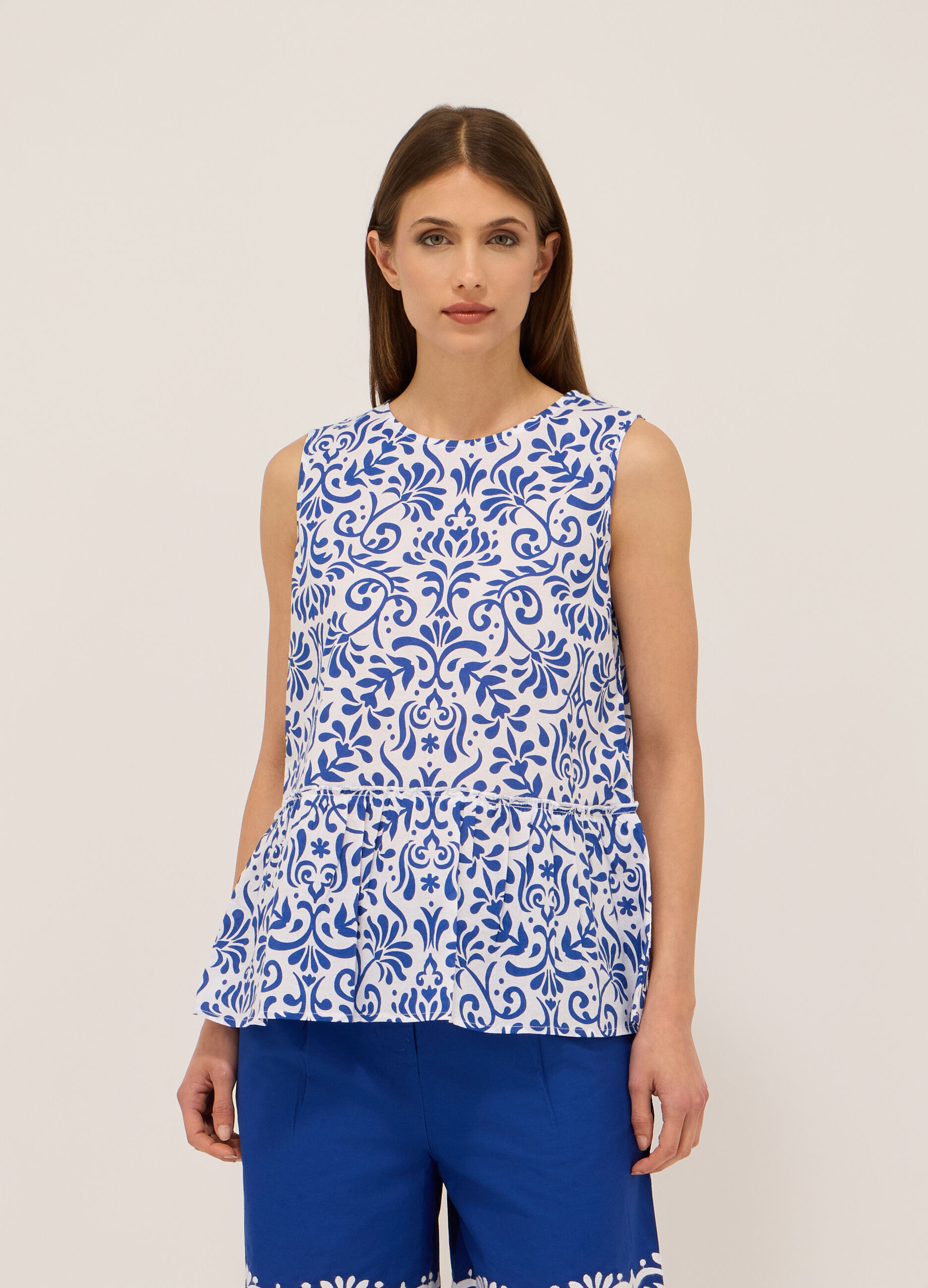 Blusa in puro cotone donna_0