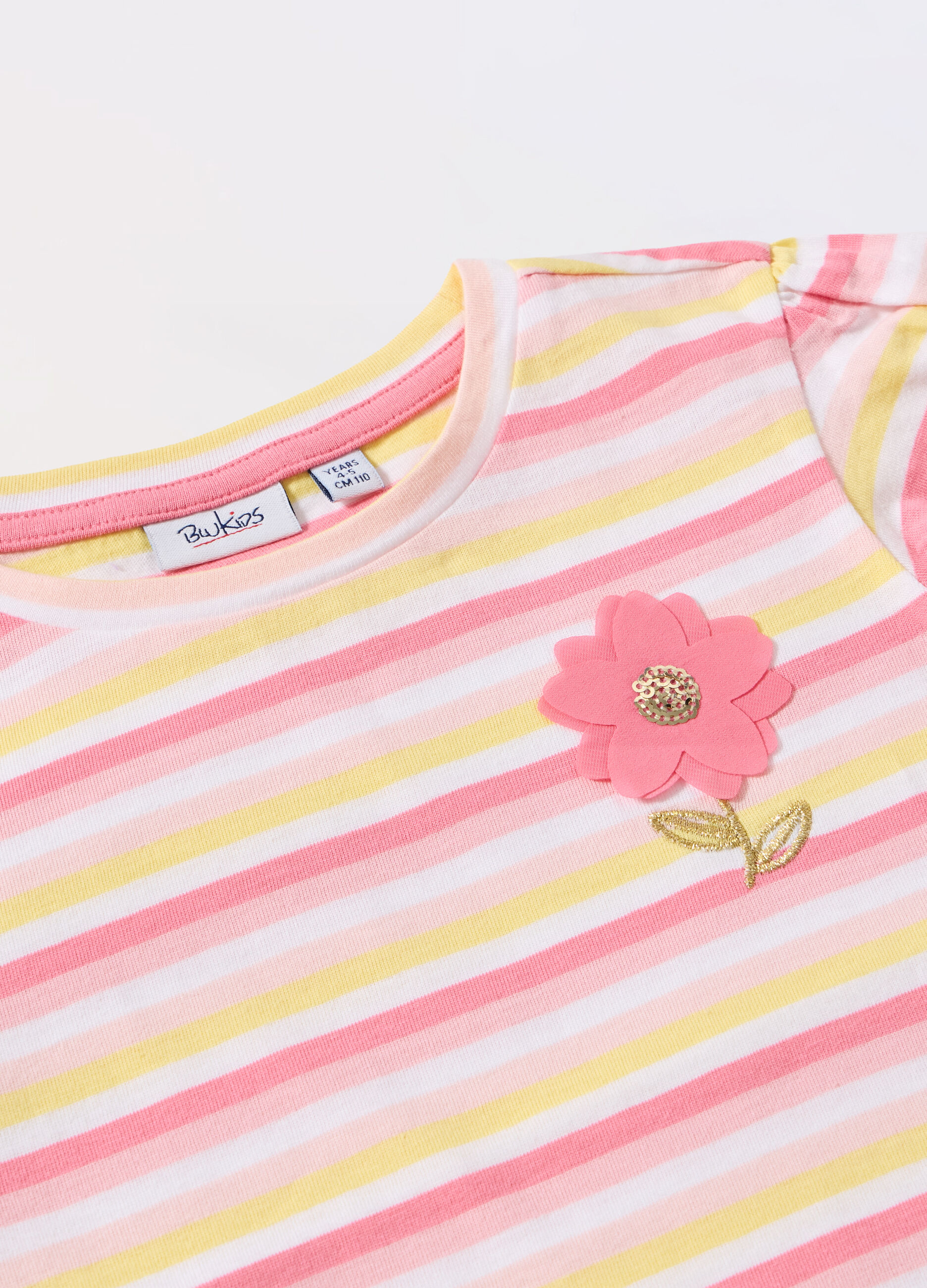 T-shirt in jersey di puro cotone bambina_1