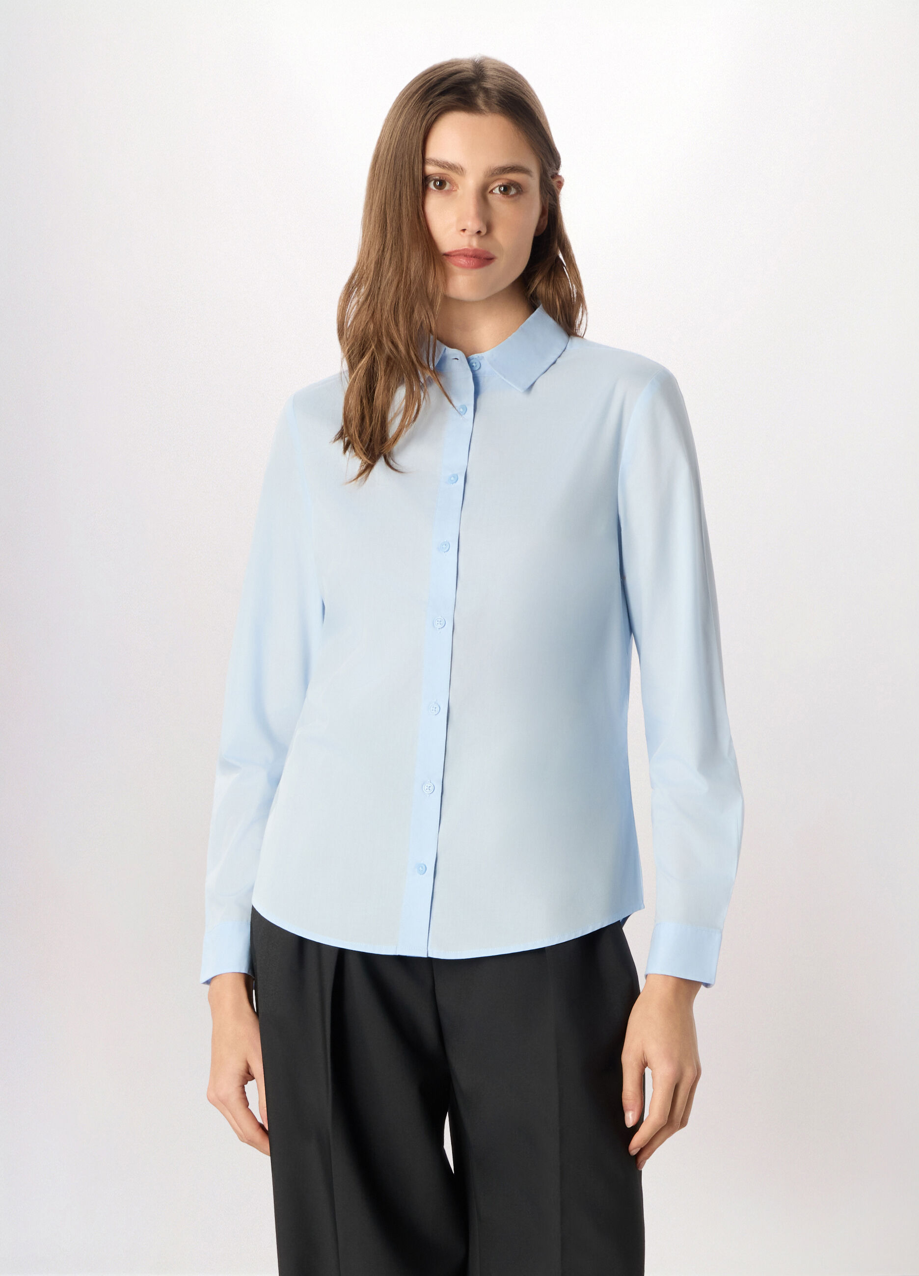 Camicia misto cotone donna_0