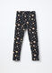 Leggings in french terry di cotone stretch bambina_0