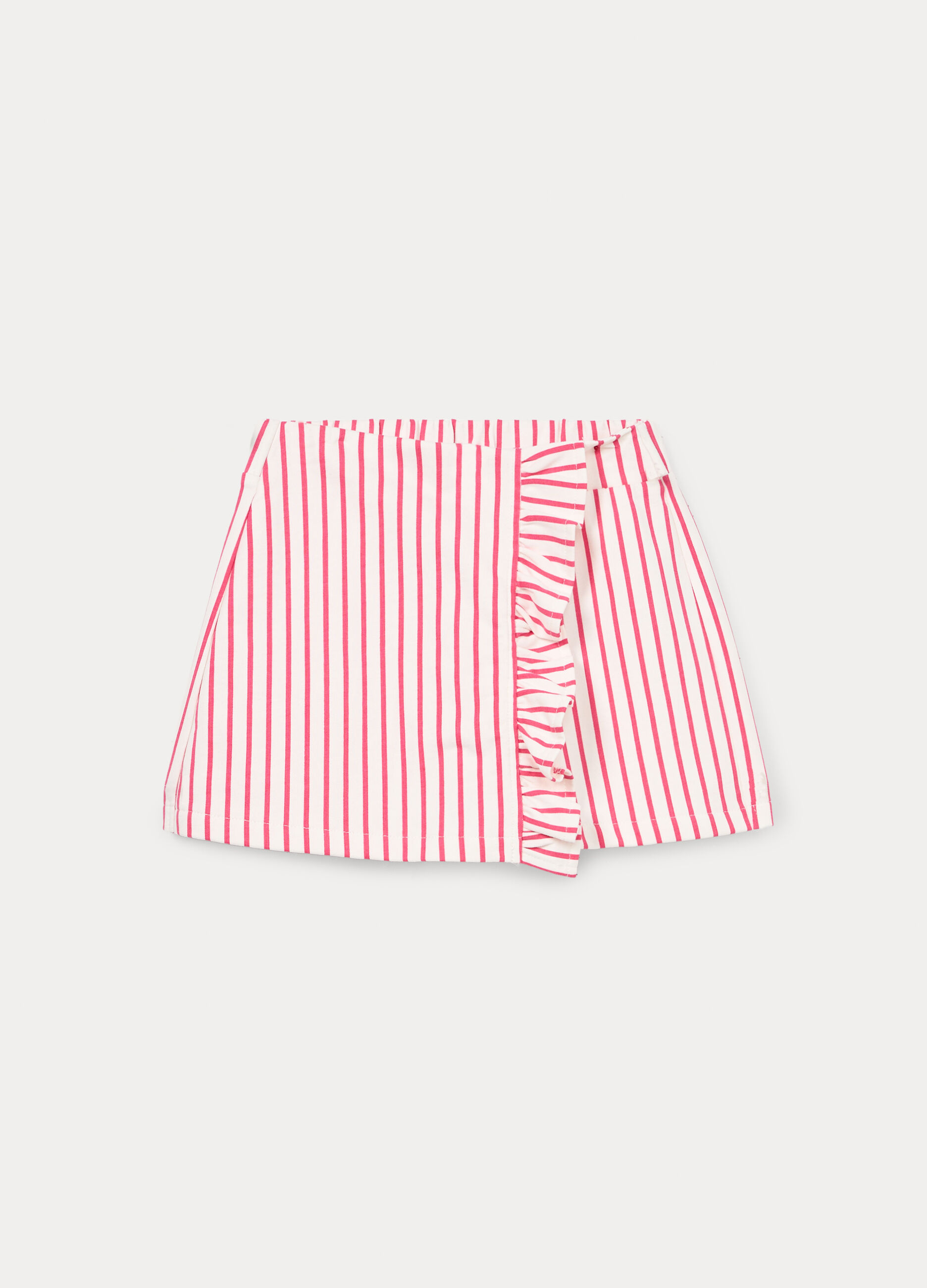 Gonna-pantalone in french terry di puro cotone bambina_0