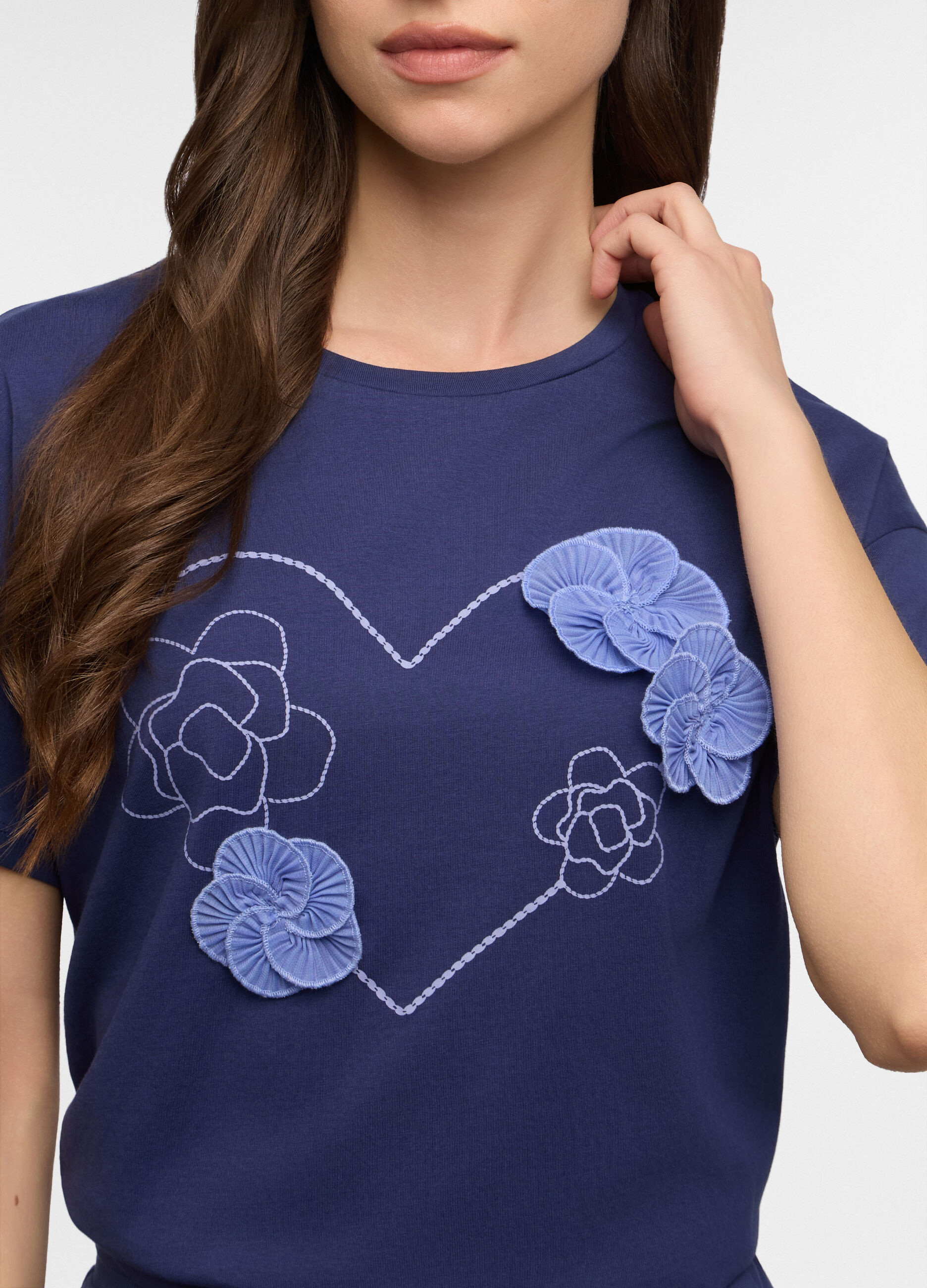 T-shirt girocollo donna_2