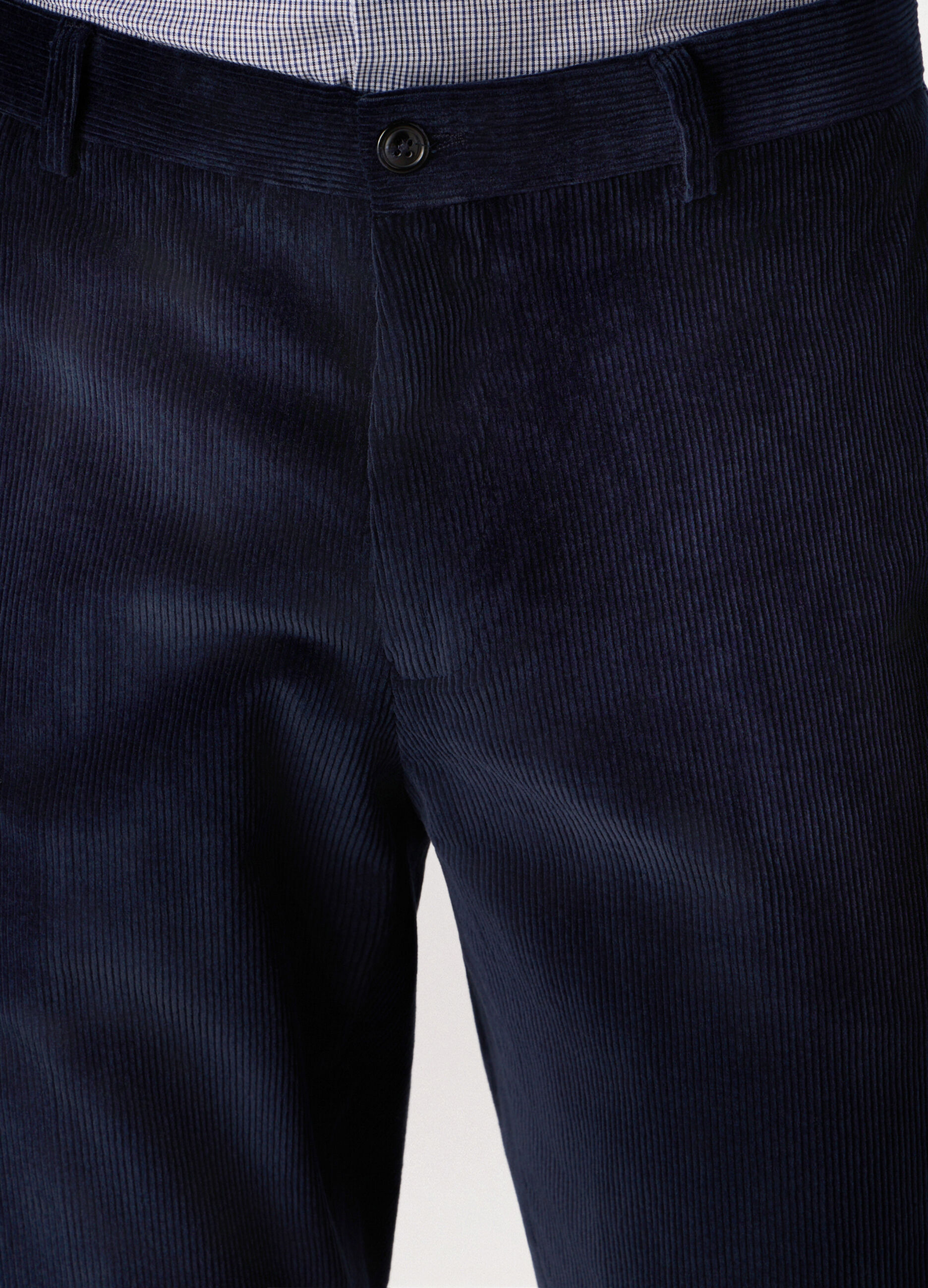 Pantalone in velluto a coste di cotone stretch uomo_2