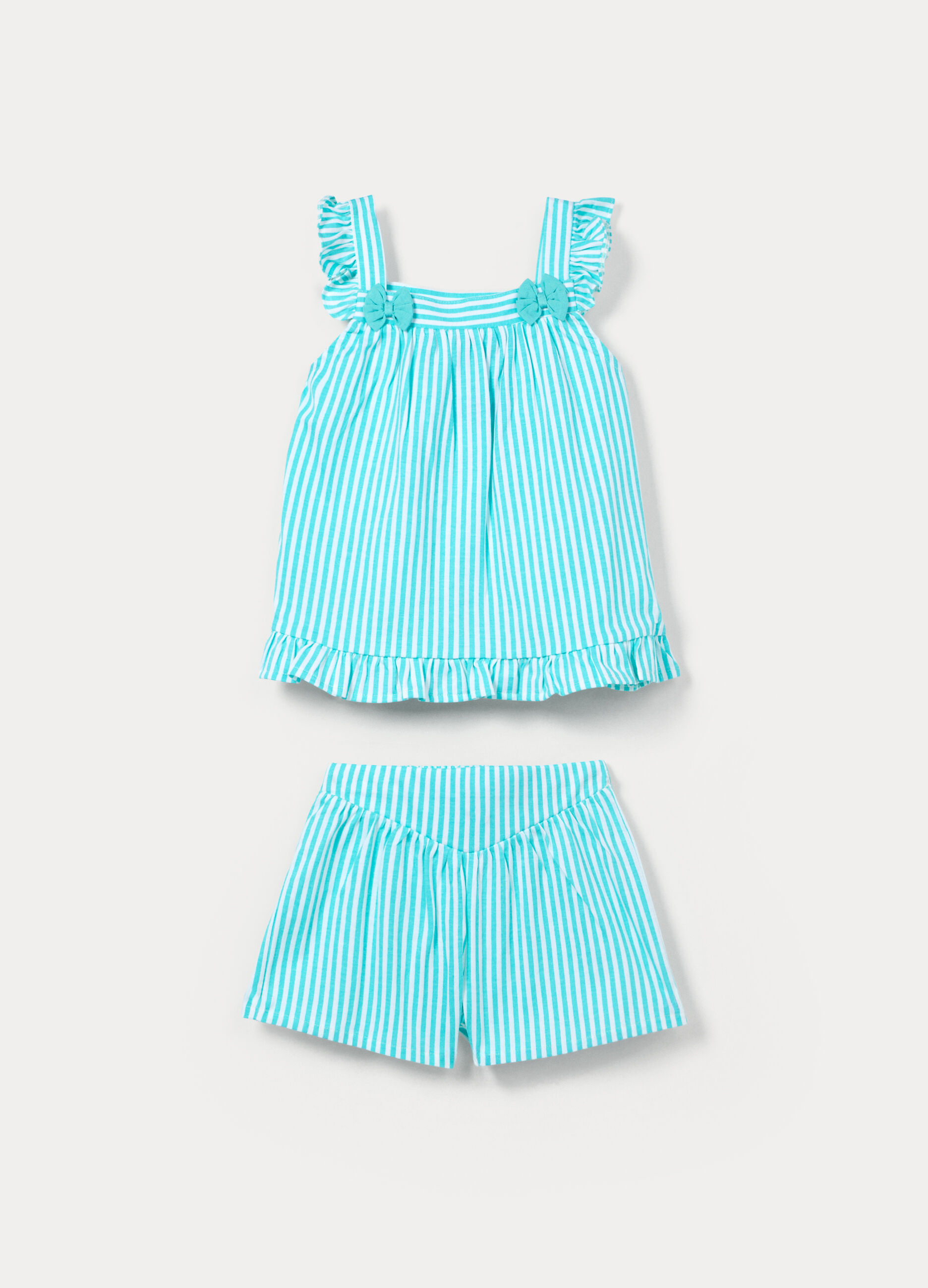 Jogging set in jersey di puro cotone bimba_0